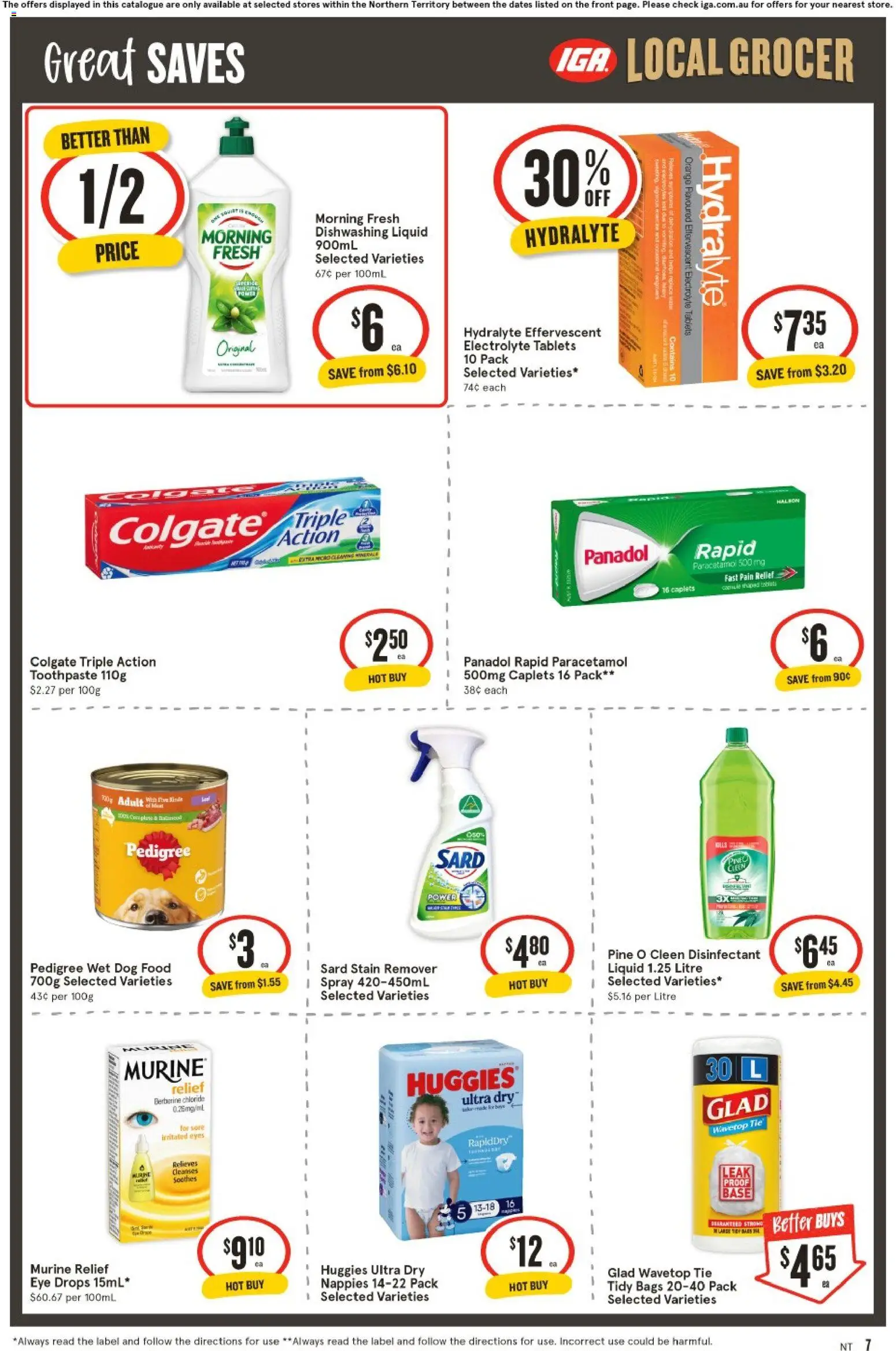 IGA catalogue - valid from 24.12.2025 | Page: 8 | Products: Dog food, Water, Tablets, Pain relief