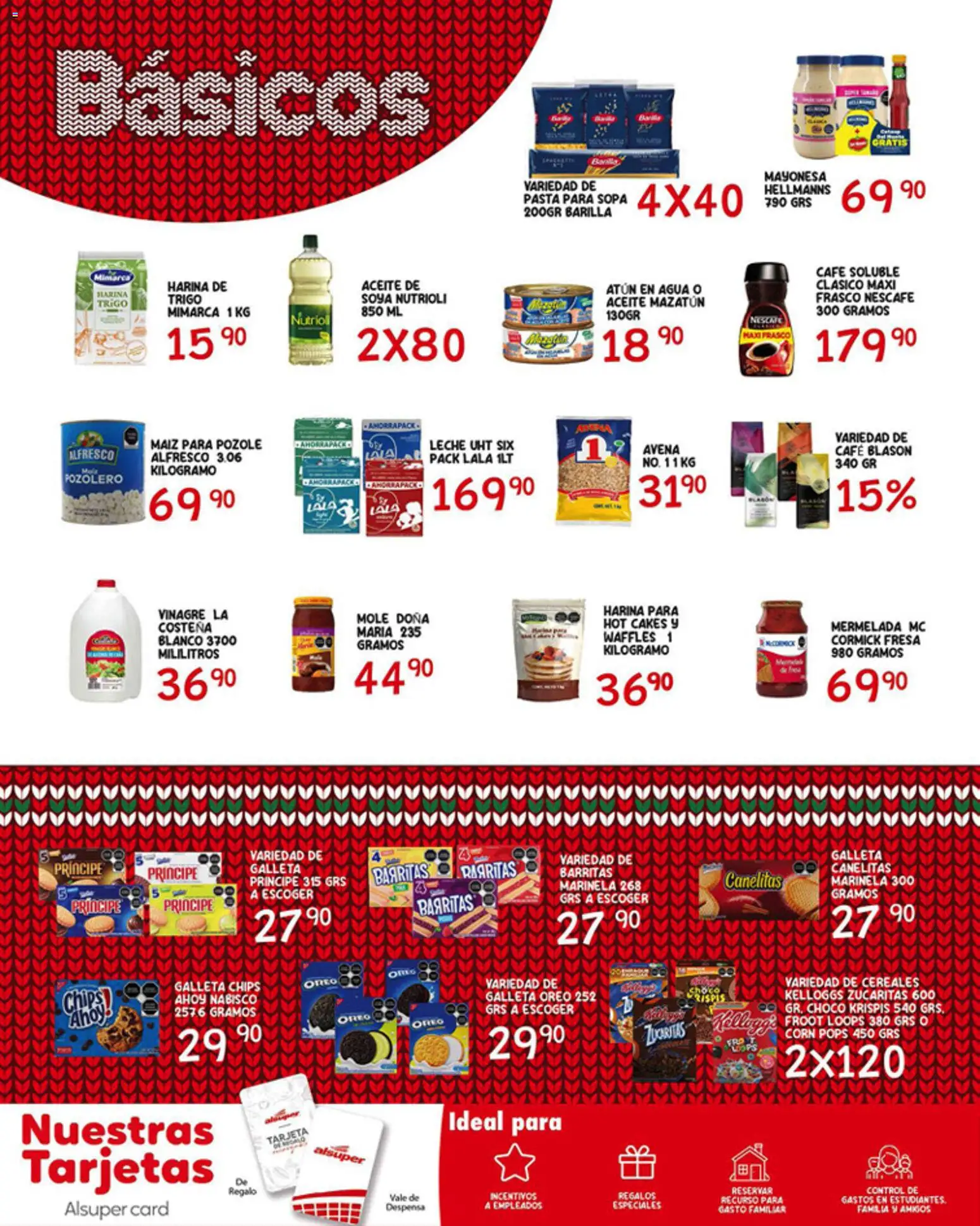 Nuevas ofertas de Alsuper válidas en toda la República Mexicana desde el 28.11.2025. ¡Encuentra las mejores ofertas en Alsuper folleto Laguna! | Página: 6 | Productos: Harina, Mayonesa, Avena, Atún