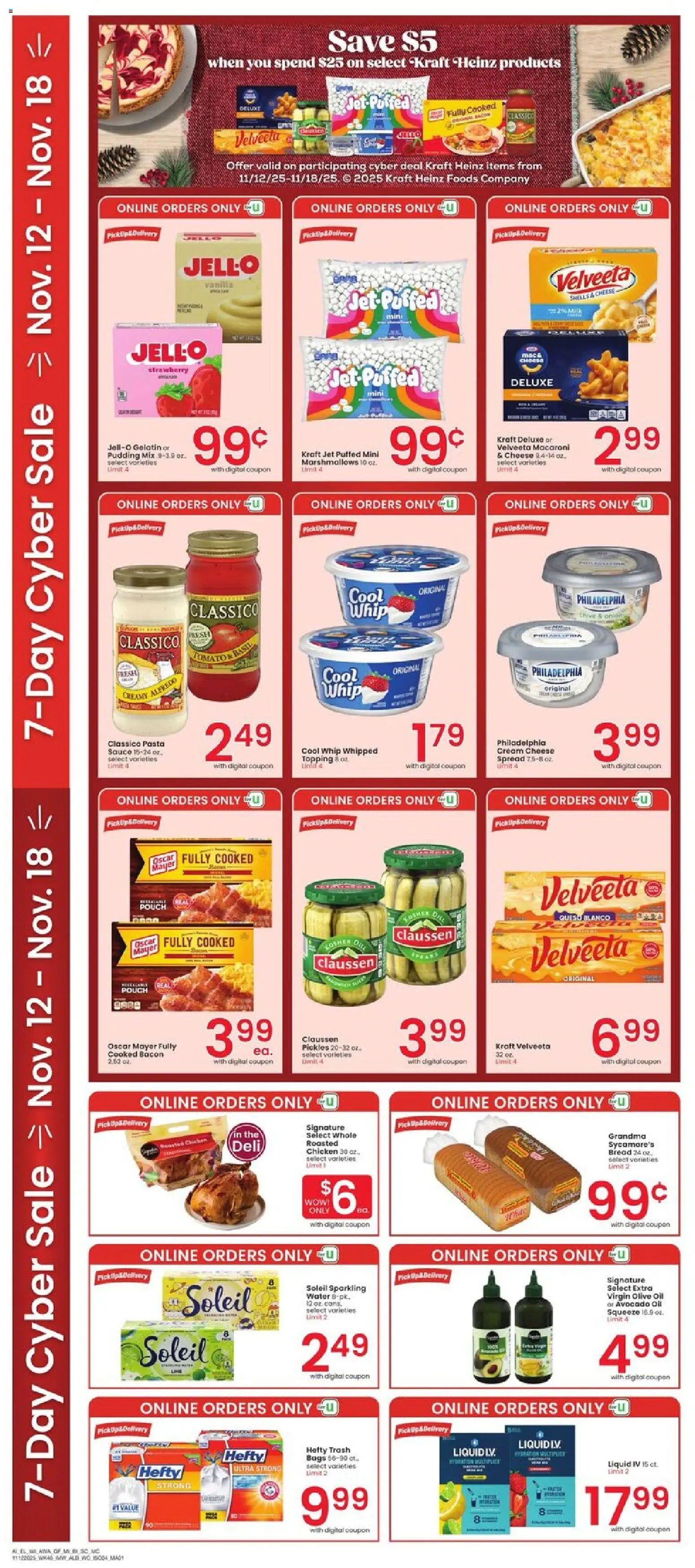 Albertsons Weekly Ad - valid from 12.11.2025 | Page: 4 | Products: Oil, Pasta, Avocado, Onion
