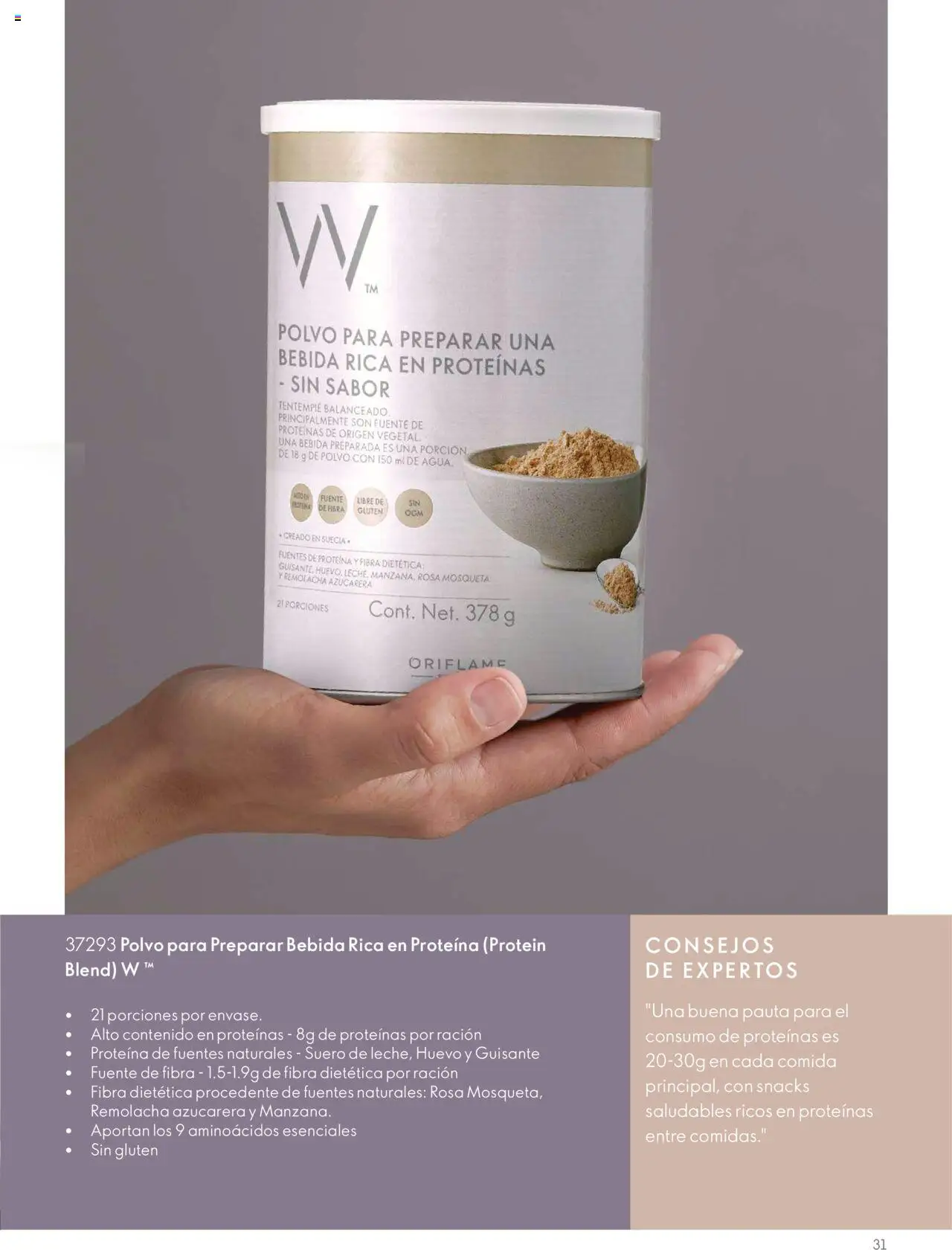 Nuevas ofertas de Oriflame válidas en toda la República Mexicana desde el 10.02.2024. ¡Encuentra las mejores ofertas en Oriflame guía de Producto Wellosophy 2024! | Página: 29 | Productos: Fuente, Huevo, Polvo, Azucarera