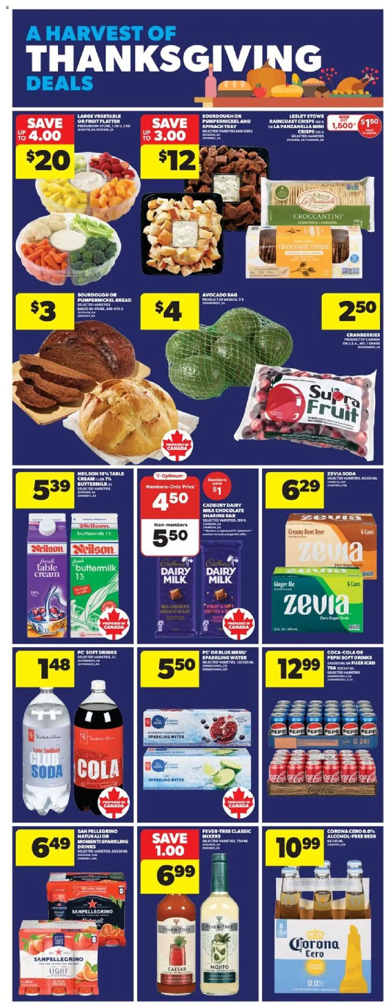 Real Canadian Superstore flyer valid from 25.09.2025 | Page: 8 | Products: Tea, Milk, Chocolate, Beer