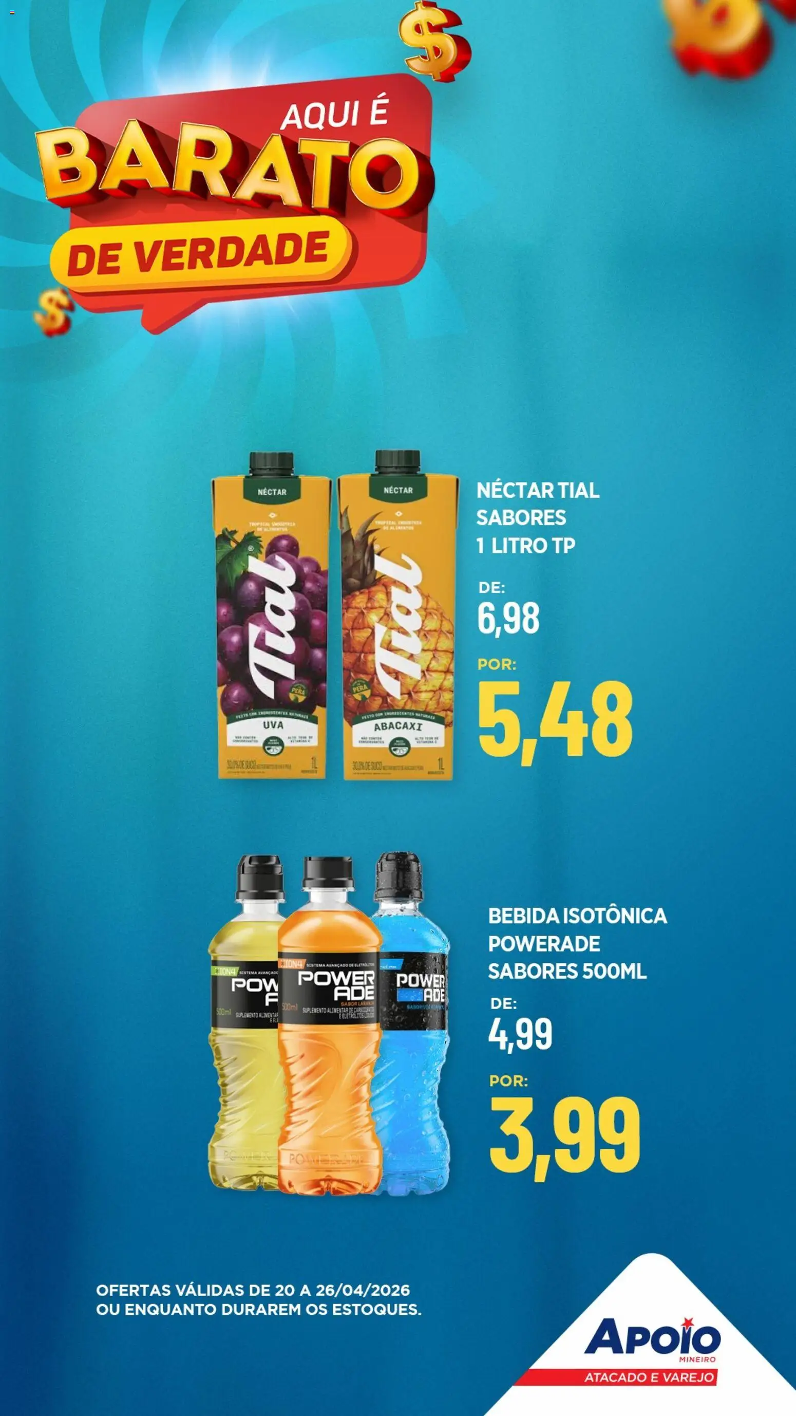 Apoio Mineiro Folheto - válido de 20.04.2026 | Página: 7 | Produtos: Abacaxi, Bebida