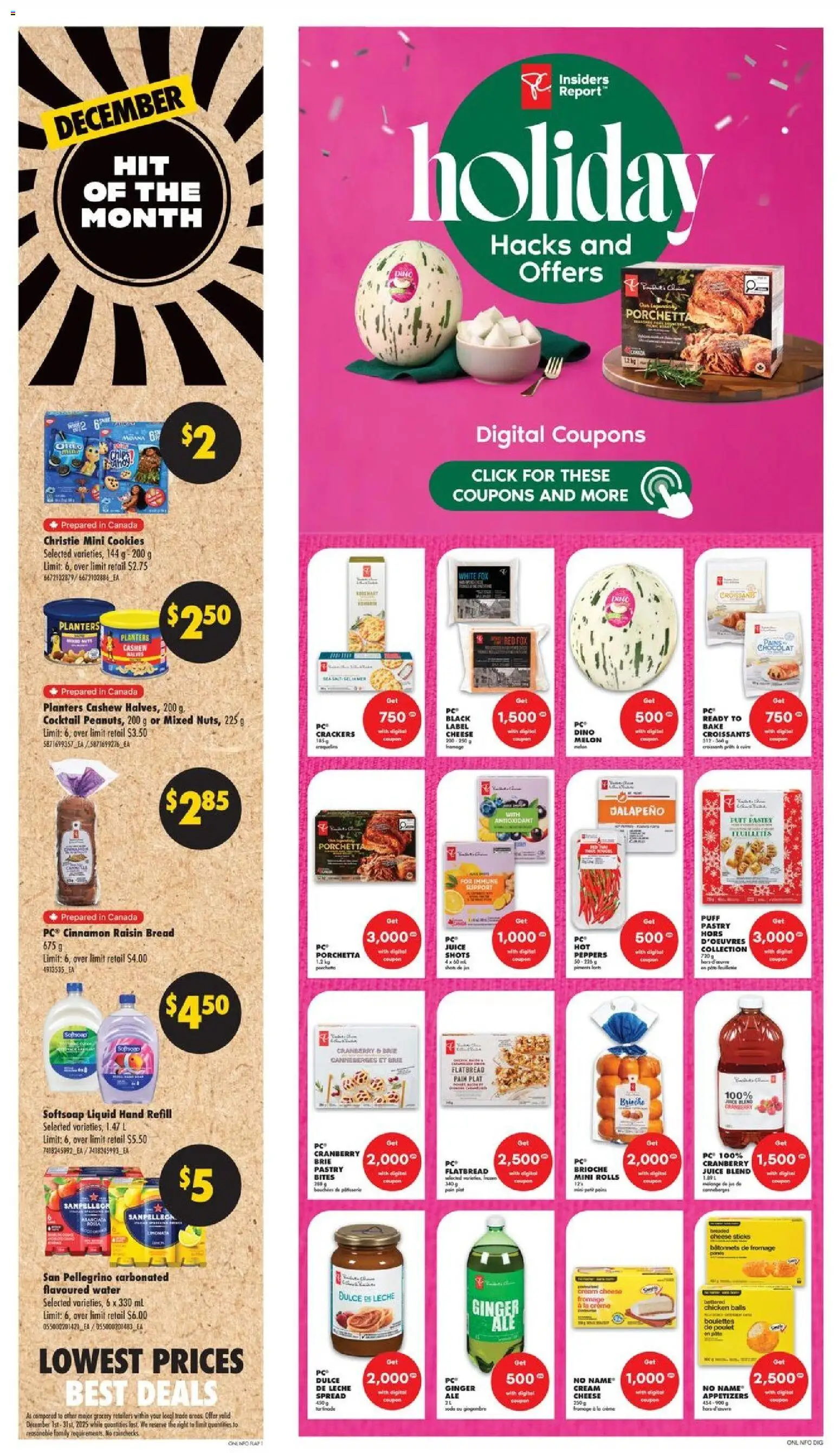 No Frills flyer valid from 18.12.2025 | Page: 6 | Products: Cookies, PC, Juice, Chicken