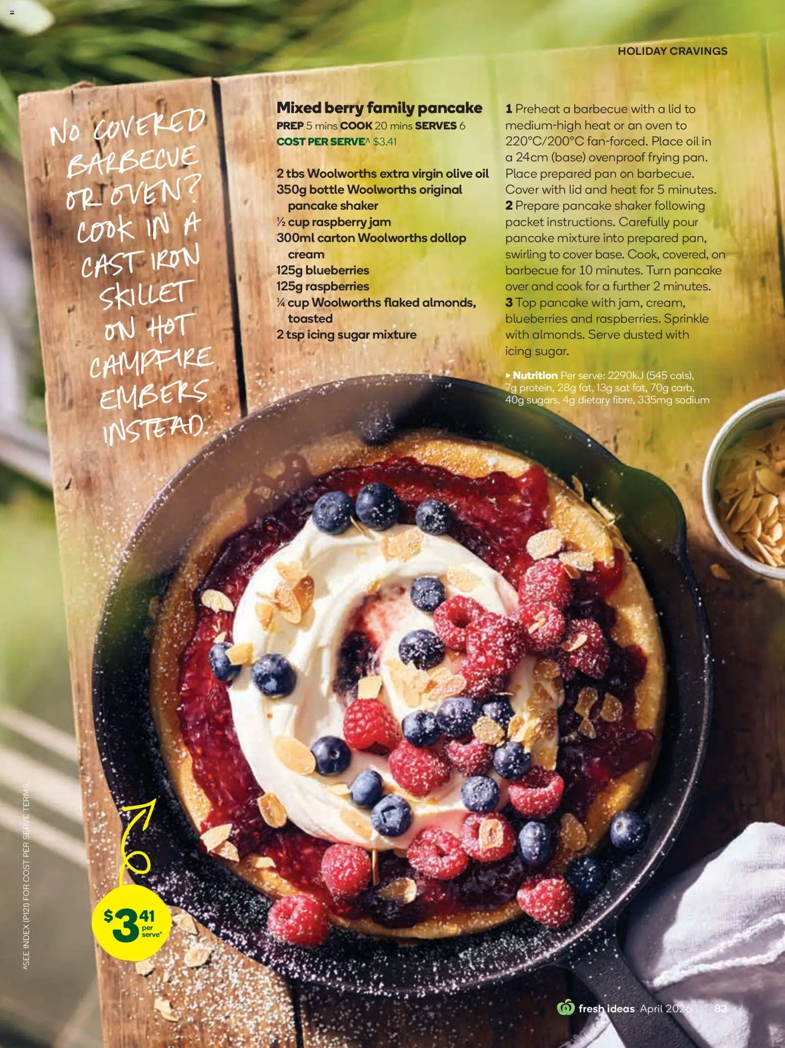 Woolworths catalogue - valid from 01.04.2026 | Page: 83 | Products: Olive oil, Cream, Blueberries, Iron
