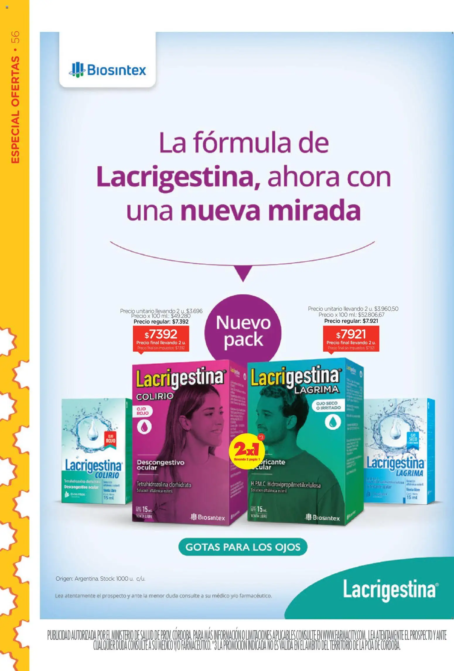 Farmacity catálogo │ válido desde el 03.03.2026 | Página: 56 | Productos: Gotas para los ojos