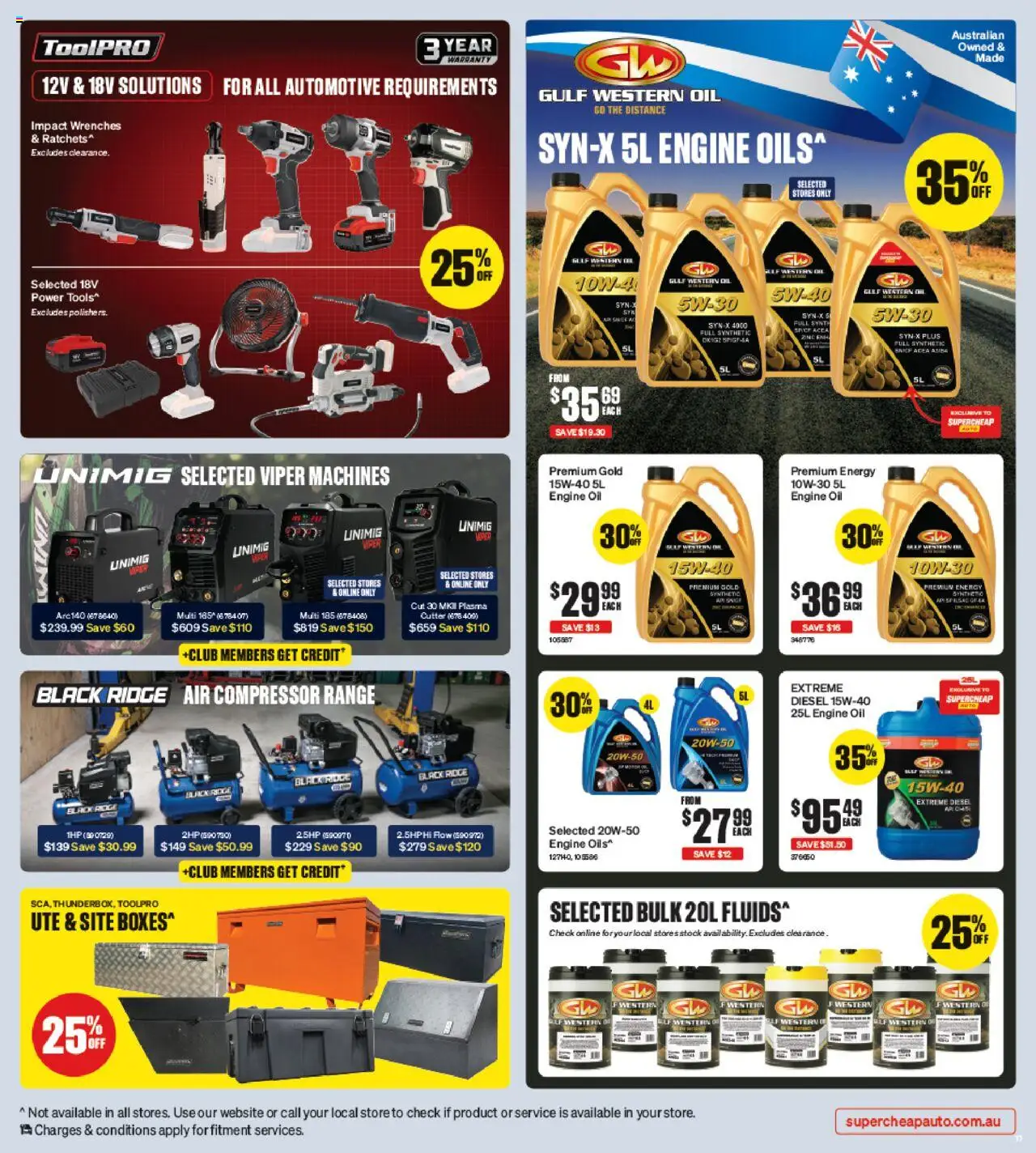 Supercheap Auto catalogue - valid from 24.09.2025 | Page: 11 | Products: Oil, Cutter, Tools, Zinc