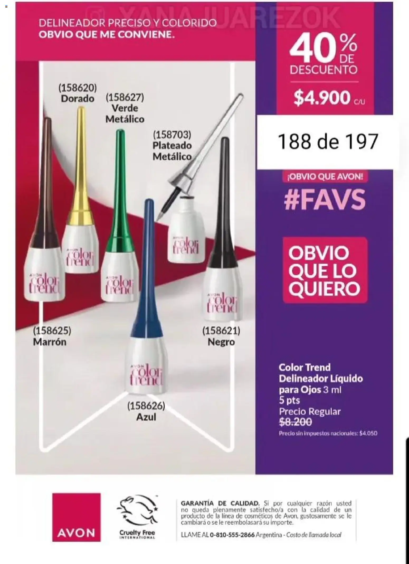Catálogo AVON Campaña 15/2025 │ válido desde el 23.10.2025 | Página: 163 | Productos: Delineador