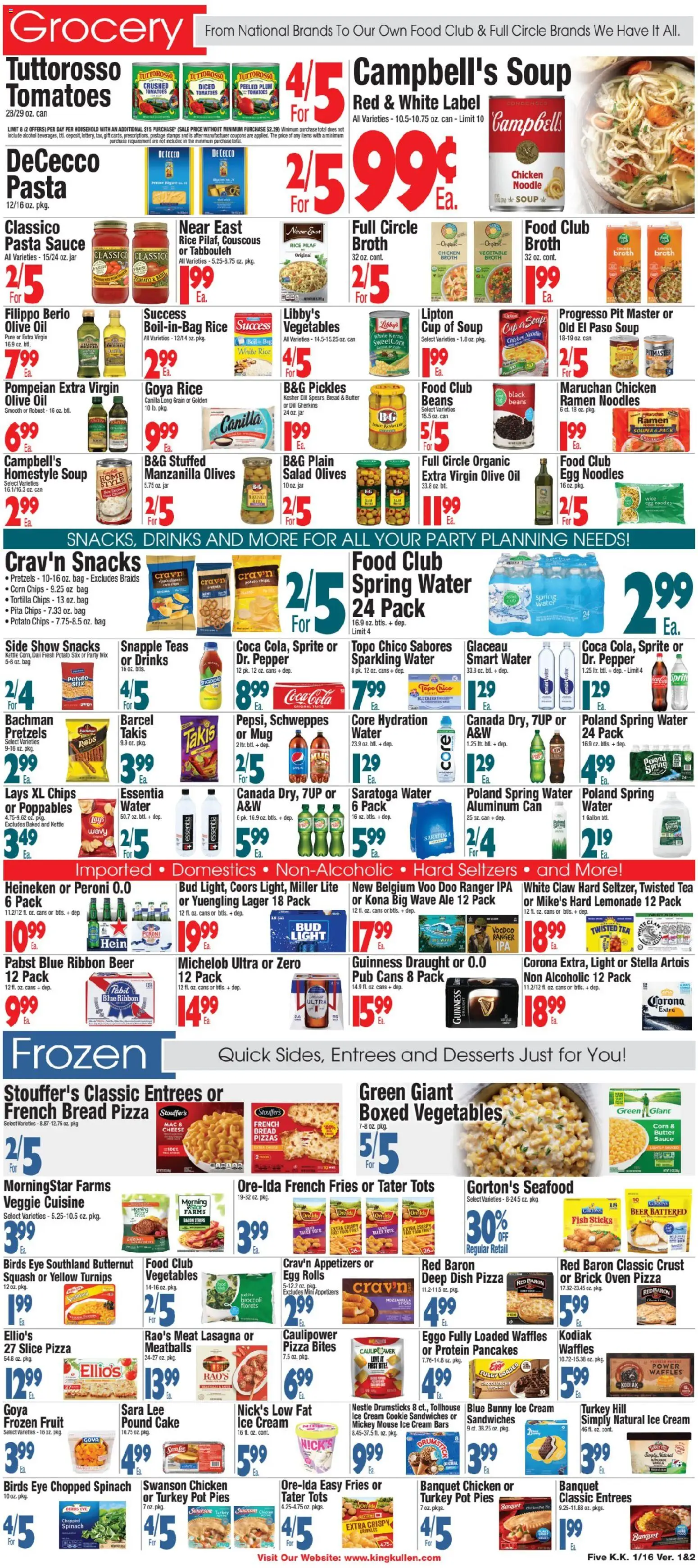 King Kullen Weekly Ad - valid from 15.01.2026 | Page: 5 | Products: Plum, Butter, Ice cream, Sauce