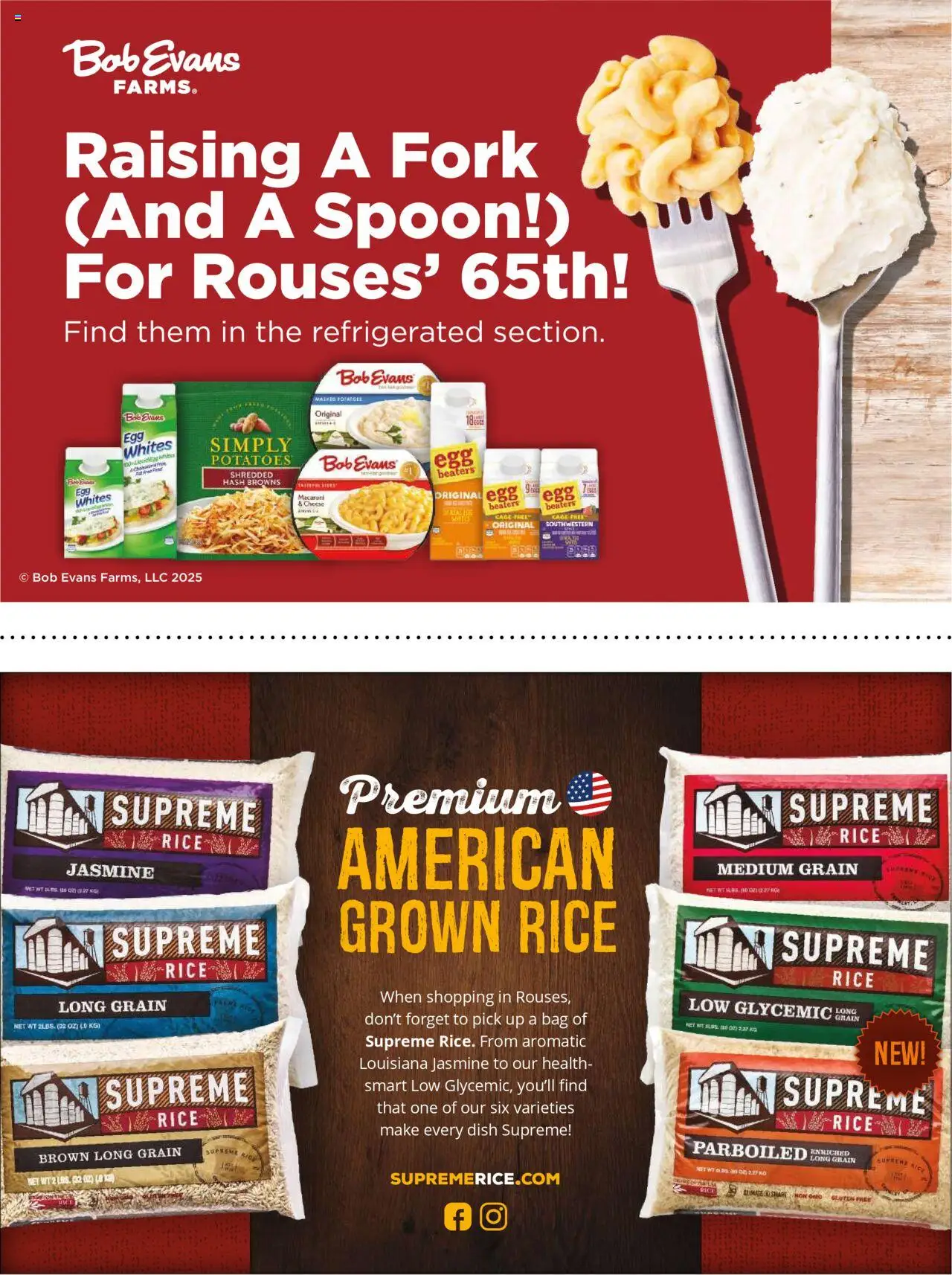 Rouses Magazine Summer 2025 - valid from 01.09.2025 | Page: 6 | Products: Cheese, Rice, Potatoes, Bag