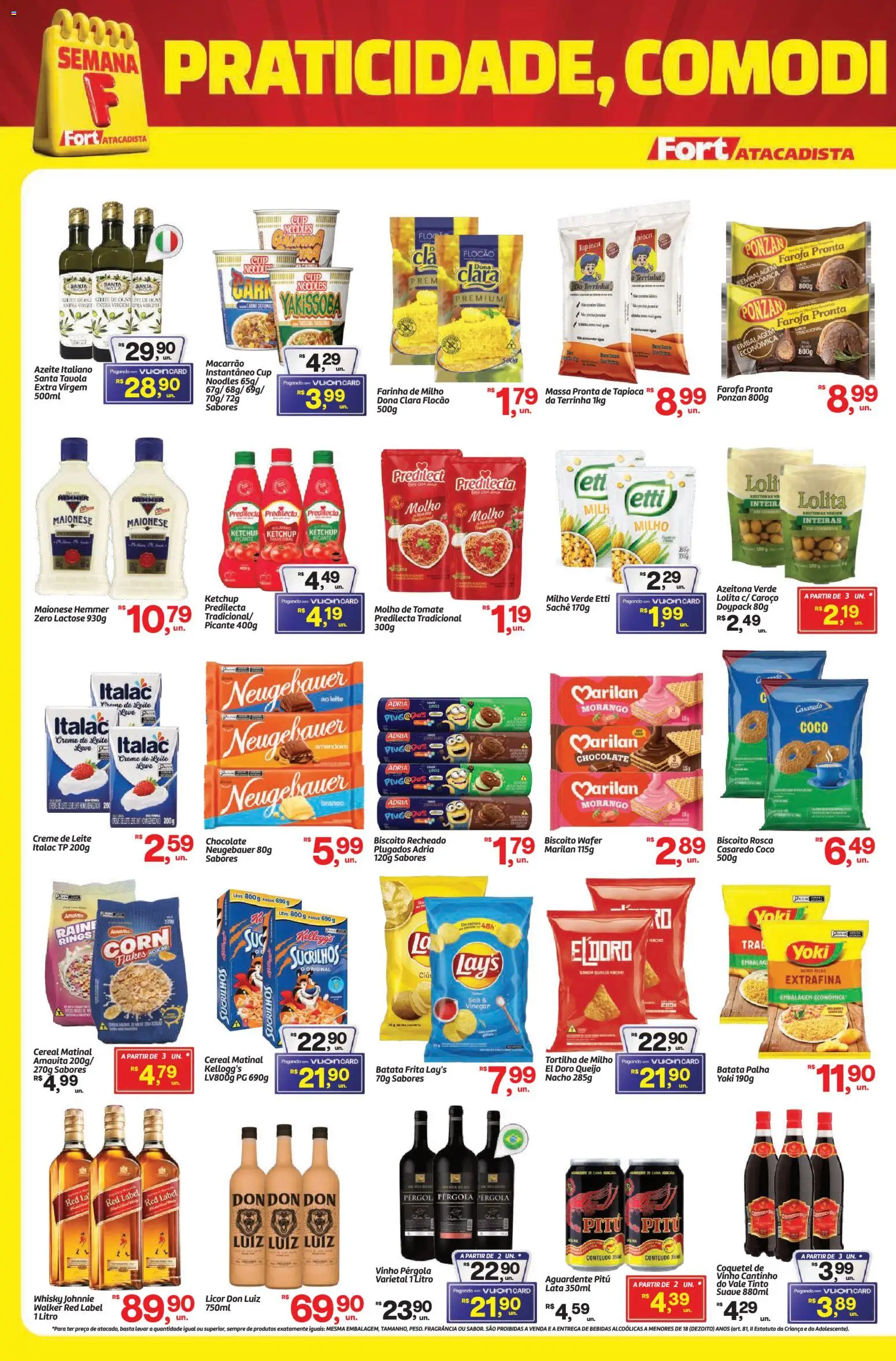 Fort Atacadista Folheto - válido de 03.11.2025 | Página: 2 | Produtos: Whisky, Vinho, Sucrilhos, Farofa