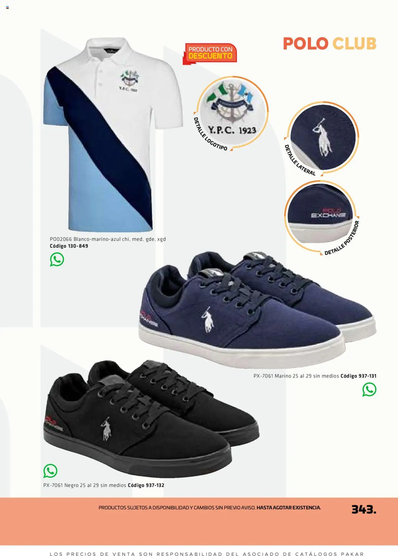 Nuevas ofertas de SC Pakar válidas en toda la República Mexicana desde el 29.08.2025. ¡Encuentra las mejores ofertas en SC Pakar - Catálogo Otoño Men Tomo 1! | Página: 343