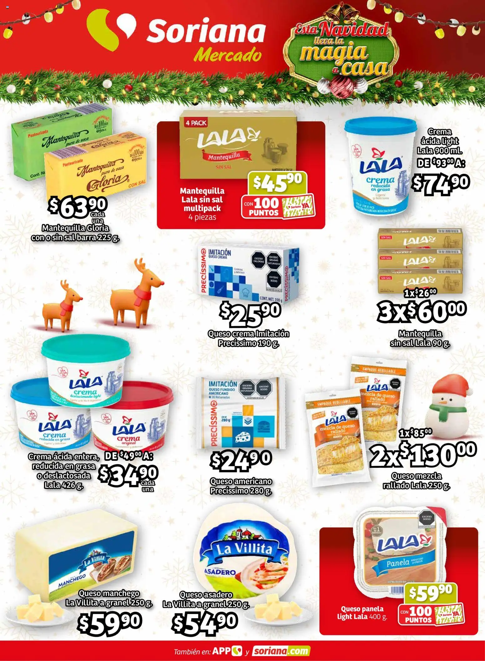 Nuevas ofertas de Soriana válidas en toda la República Mexicana desde el 11.12.2025. ¡Encuentra las mejores ofertas en Soriana - Pesito Valedor Mercado: Edo Mex, Valle De México, Gro, Hgo, Mor, Pue, Qto, Tlax, Ver! | Página: 17 | Productos: Sal, Queso crema, Queso, Barra