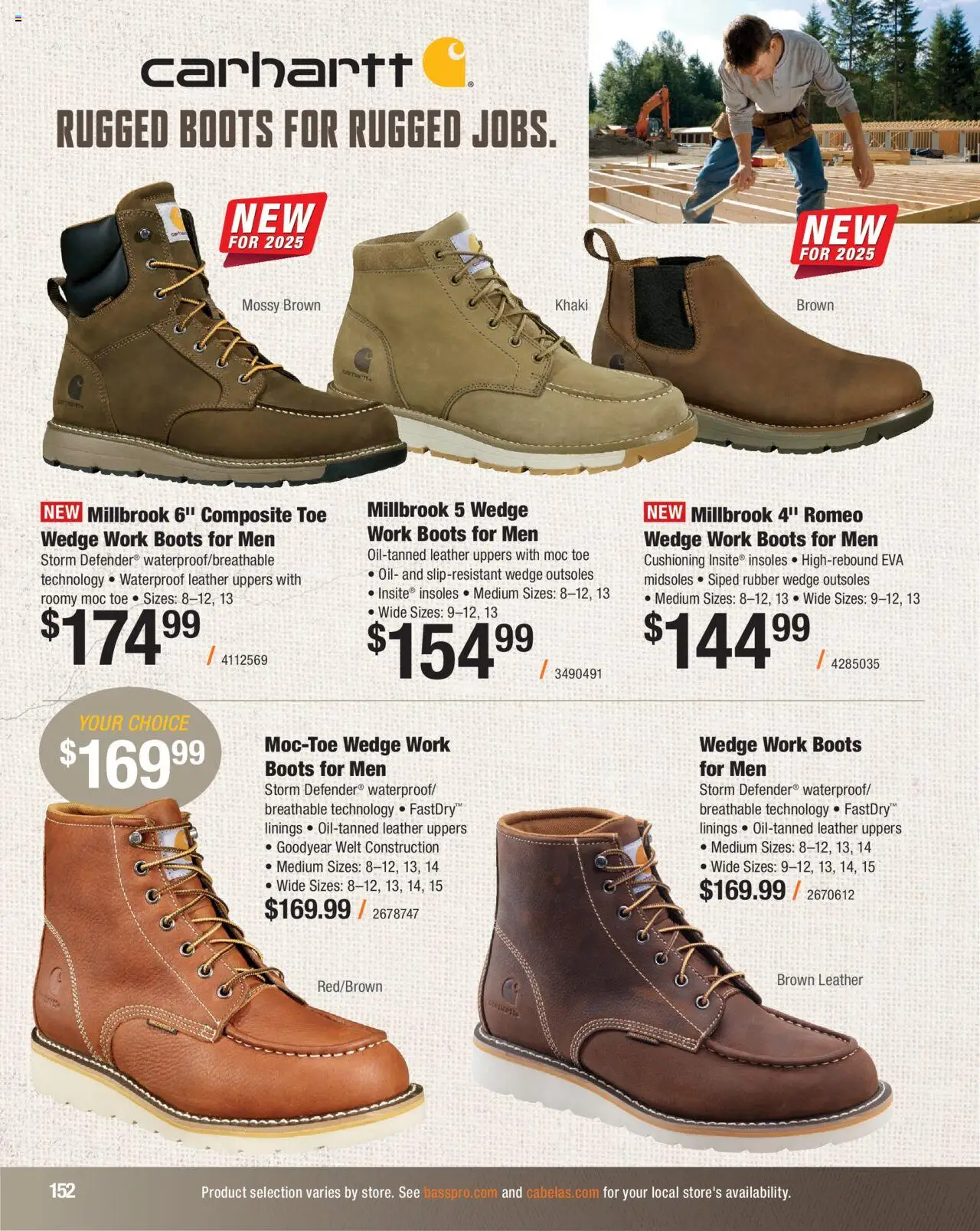 Cabela's Hunting Master 25 - valid from 11.08.2025 | Page: 152 | Products: Oil, Boots