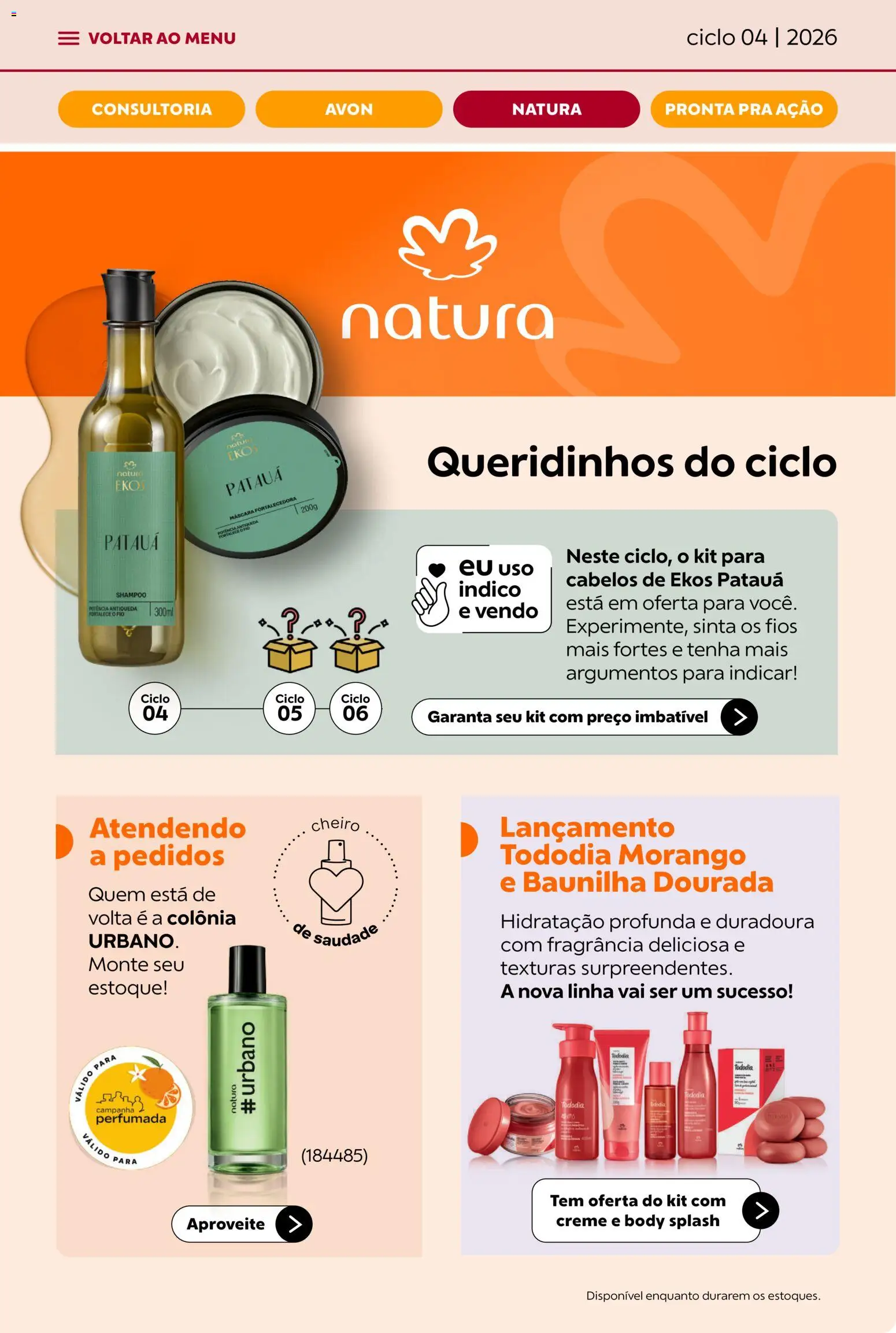 Avon Folheto - válido de 18.02.2026 | Página: 29 | Produtos: Shampoo, Fragrância, Creme, Body
