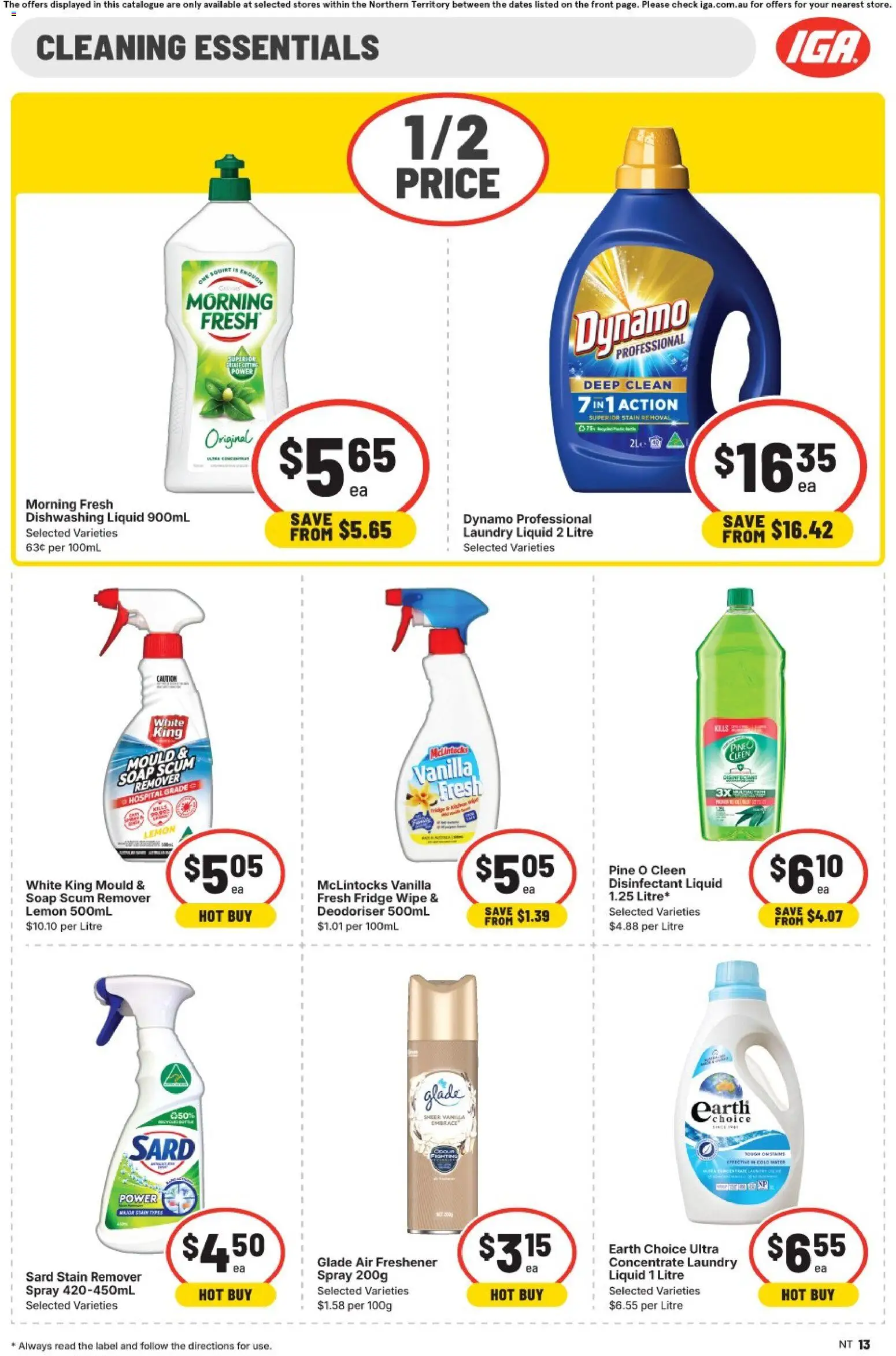 IGA catalogue - valid from 24.12.2025 | Page: 13 | Products: Soap, Stain remover, Lemon, Fridge
