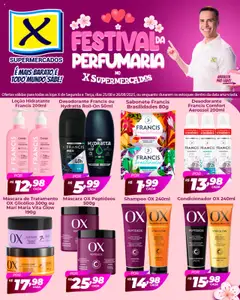 X Supermercados - Ofertas Festival da Perfumaria - Pré-Visualização do folheto da loja X Supermercados, válido de 25.08.2025