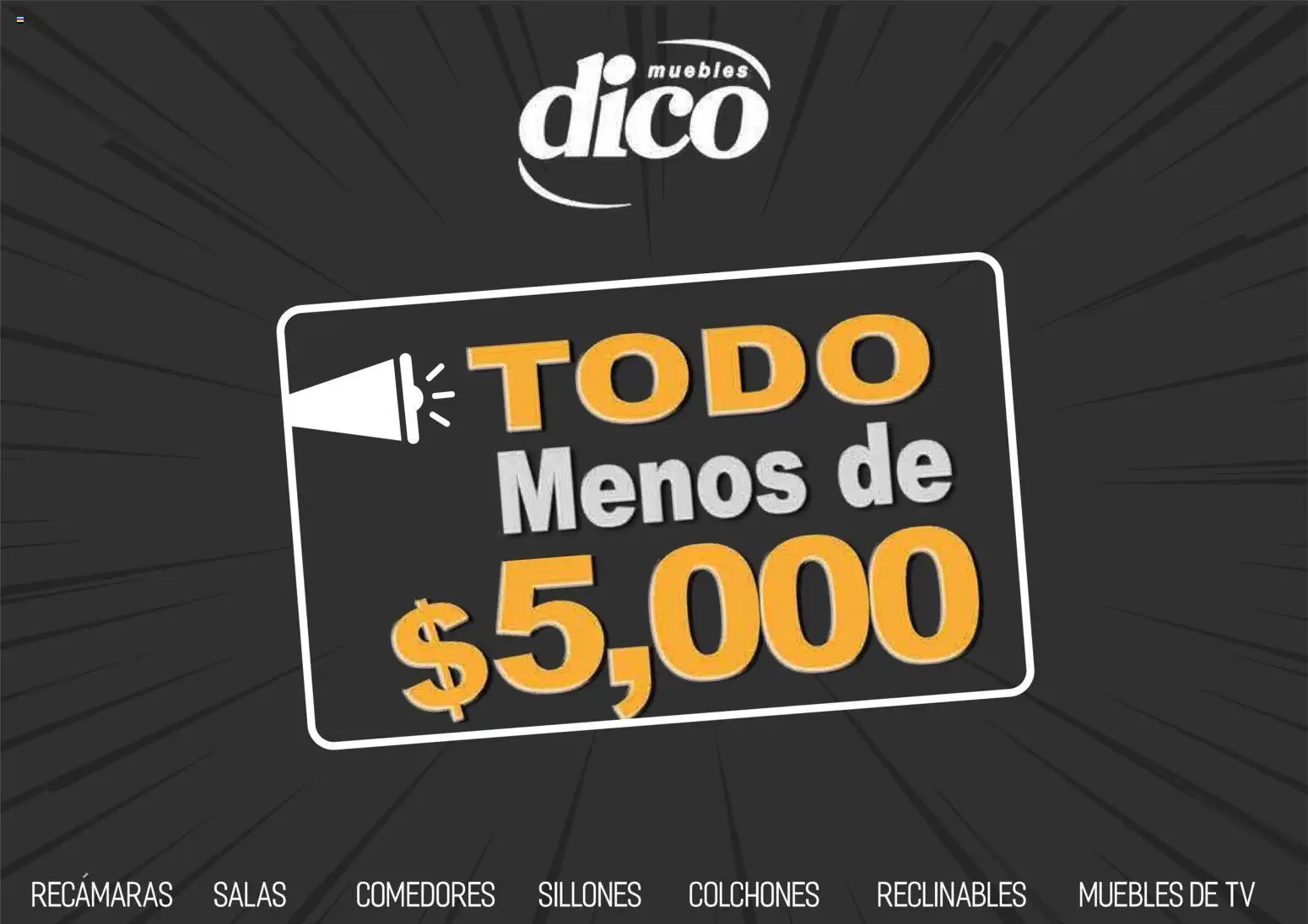 Nuevas ofertas de Muebles Dico válidas en toda la República Mexicana desde el 09.04.2026. ¡Encuentra las mejores ofertas en Muebles Dico catálogo Todo menos de 5000 Pacifico! | Página: 85