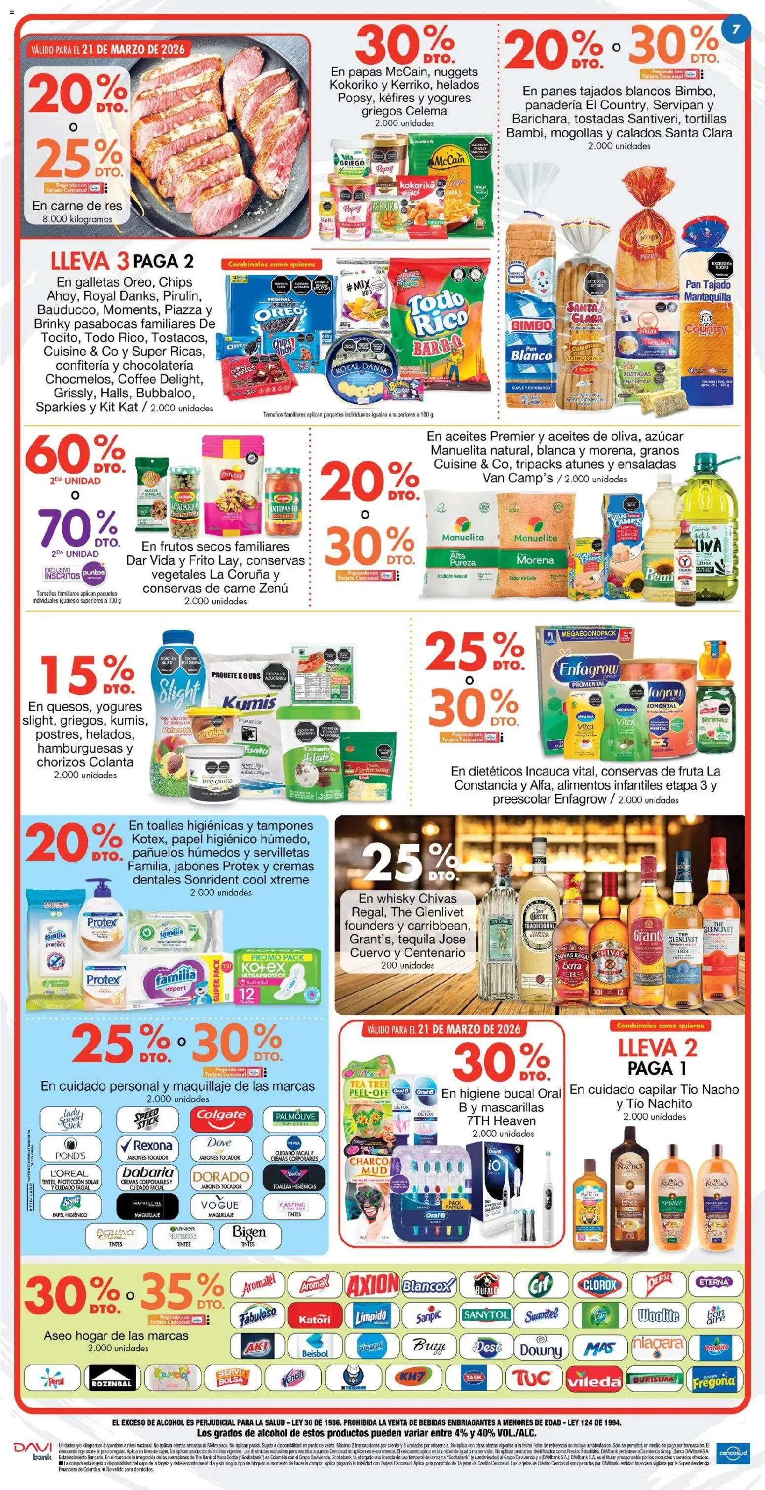 Metro revista - valida desde el 19.03.2026 | Página: 7 | Productos: Galletas, Semillas, Tequila, Chocolate