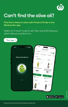 Preview of Weekly catalogue Woolworths NSW 20/10 - valid from 22.10.2025 | Page: 33 | Products: Oil, Olive oil