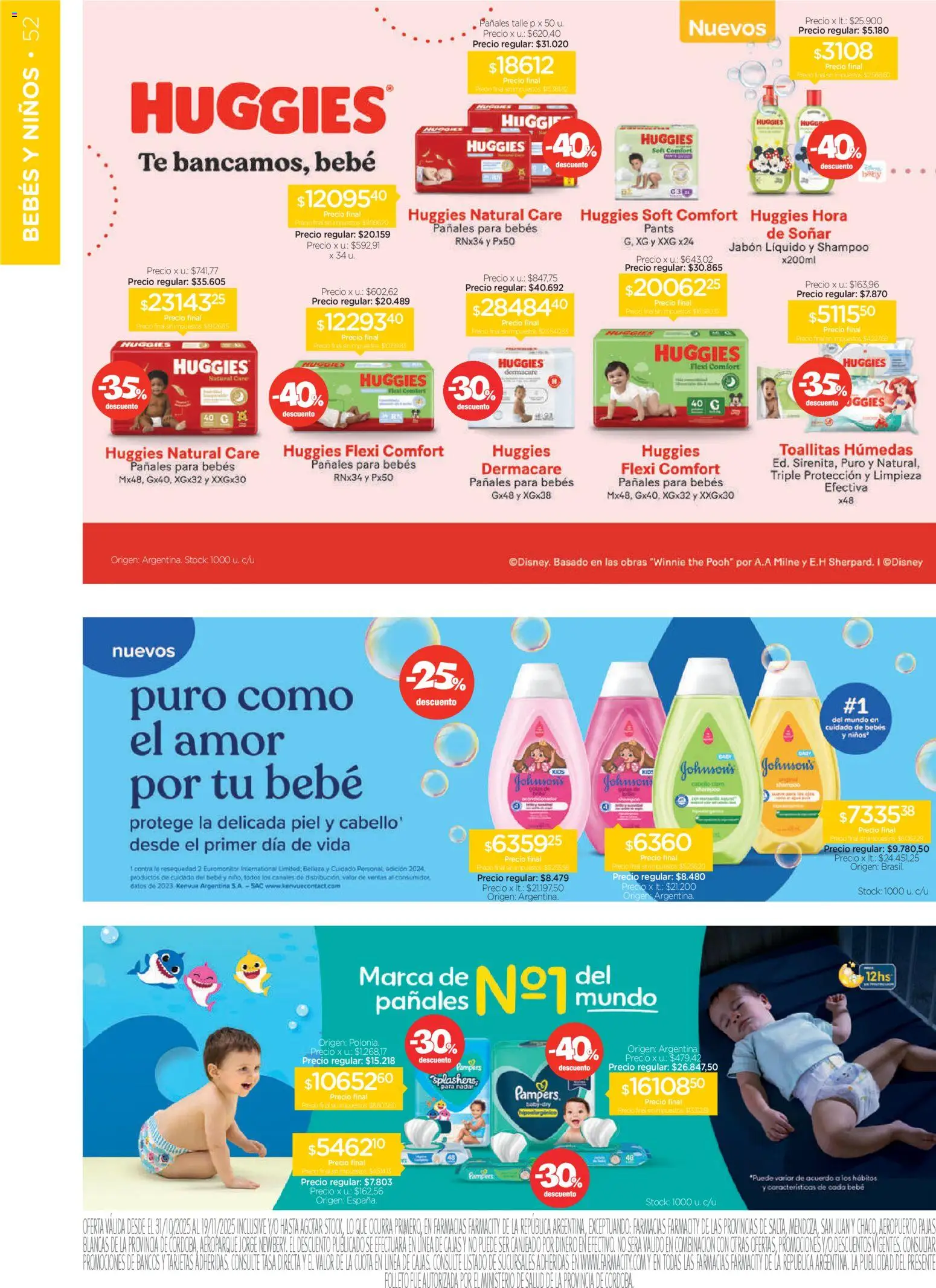 Farmacity catálogo │ válido desde el 30.10.2025 | Página: 52 | Productos: Jabón líquido, Shampoo, Jabón, Té