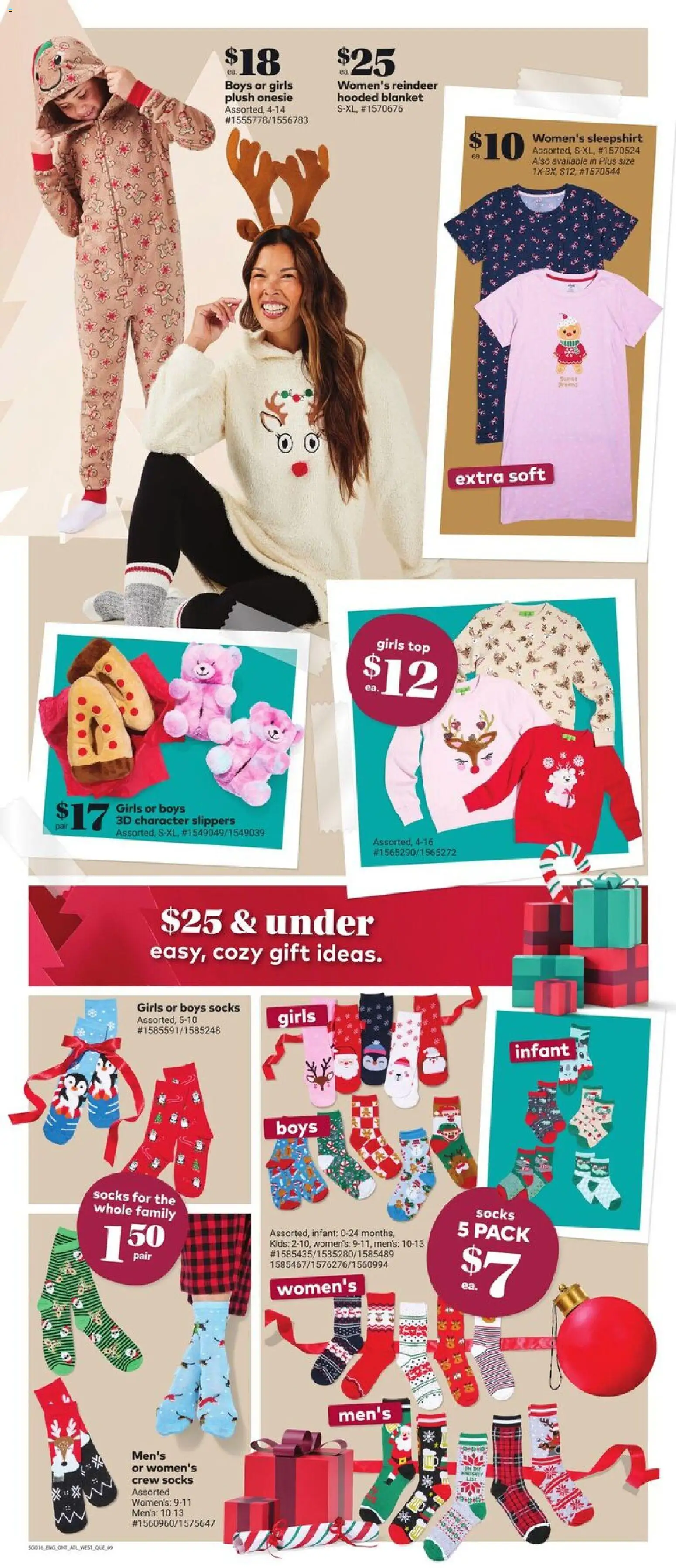 Giant Tiger flyer valid from 19.11.2025 | Page: 11 | Products: Slippers, Blanket, Shoes, Socks