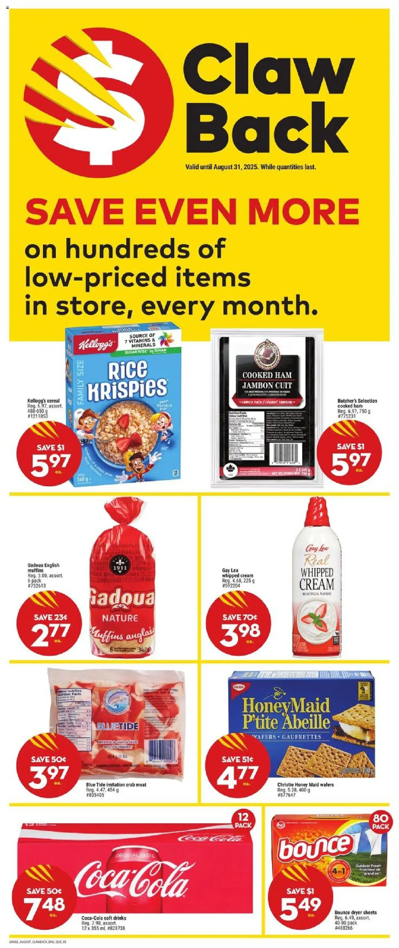 Giant Tiger flyer valid from 13.08.2025 | Page: 7 | Products: Rice, Cream, Dryer, Ham