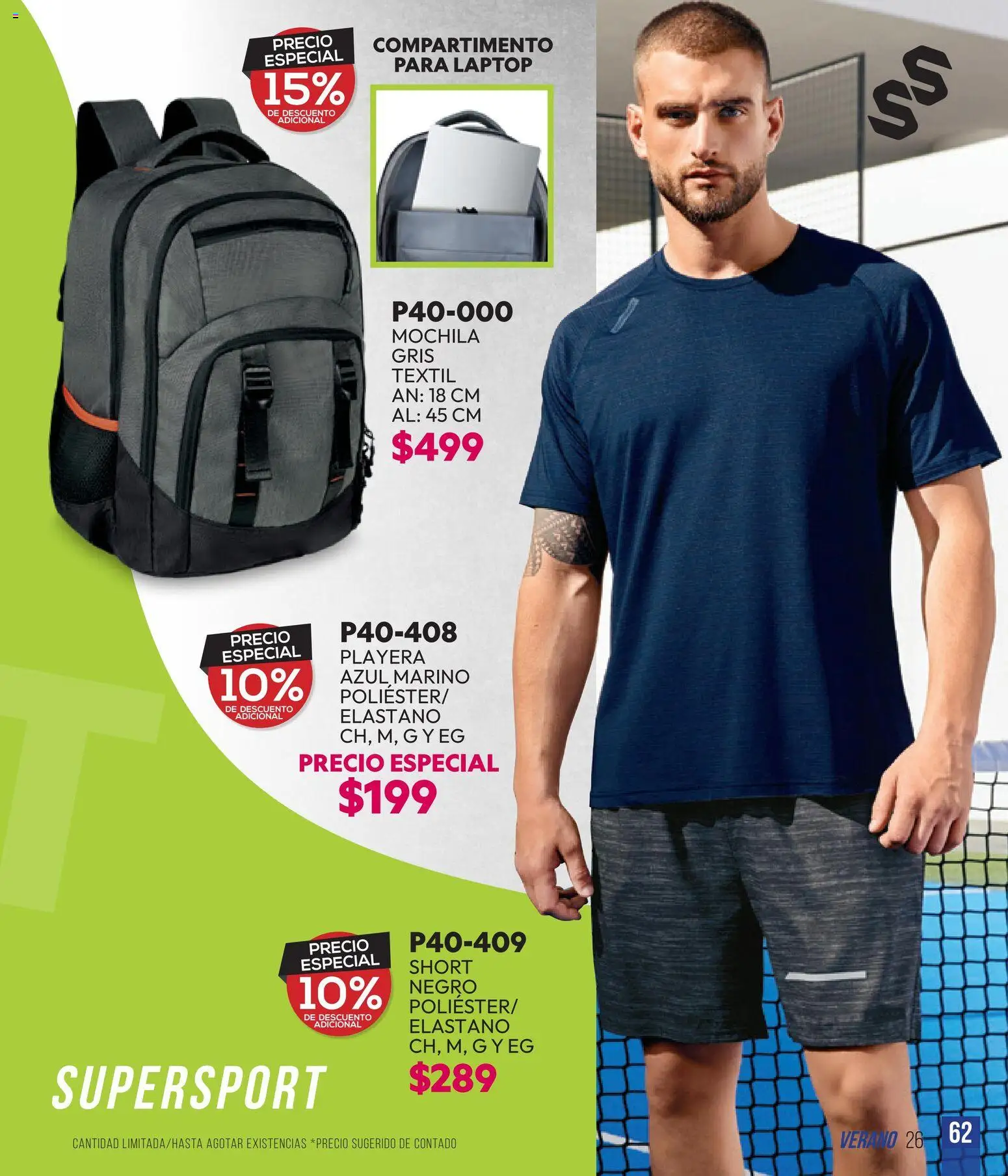 Nuevas ofertas de Cklass válidas en toda la República Mexicana desde el 28.04.2026. ¡Encuentra las mejores ofertas en Cklass catálogo Sportweek! | Página: 177 | Productos: Mochila, Playera, Short