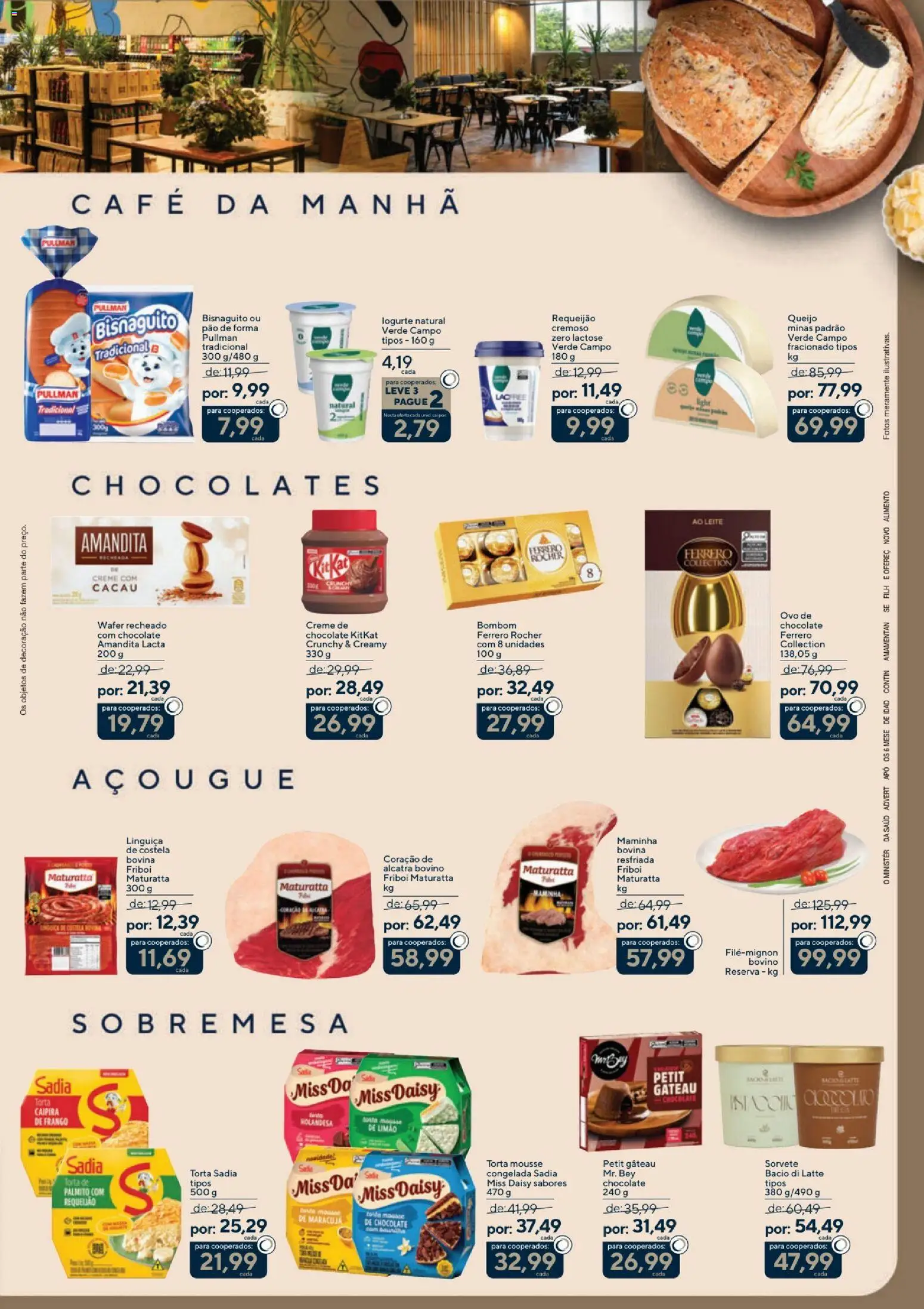 Coop Folheto - válido de 17.02.2026 | Página: 3 | Produtos: Linguiça, Alcatra, Leite, Creme