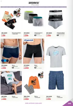 Vista previa de Andrea catálogo Outlet, nuevo folleto de la tienda, válido en México a partir del 02.11.2025 | Página: 245 | Productos: Pijama, Algodón, Ropa, Ropa interior