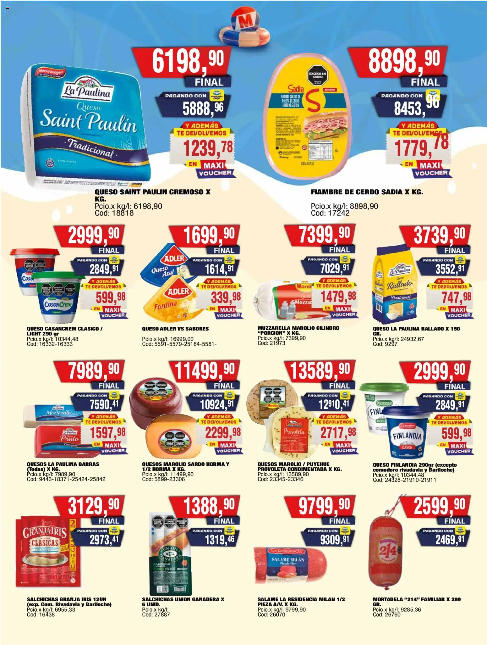 Maxiconsumo ofertas │ válido desde el 05.01.2026 | Página: 17 | Productos: Caso, Paleta, Salame, Cerdo