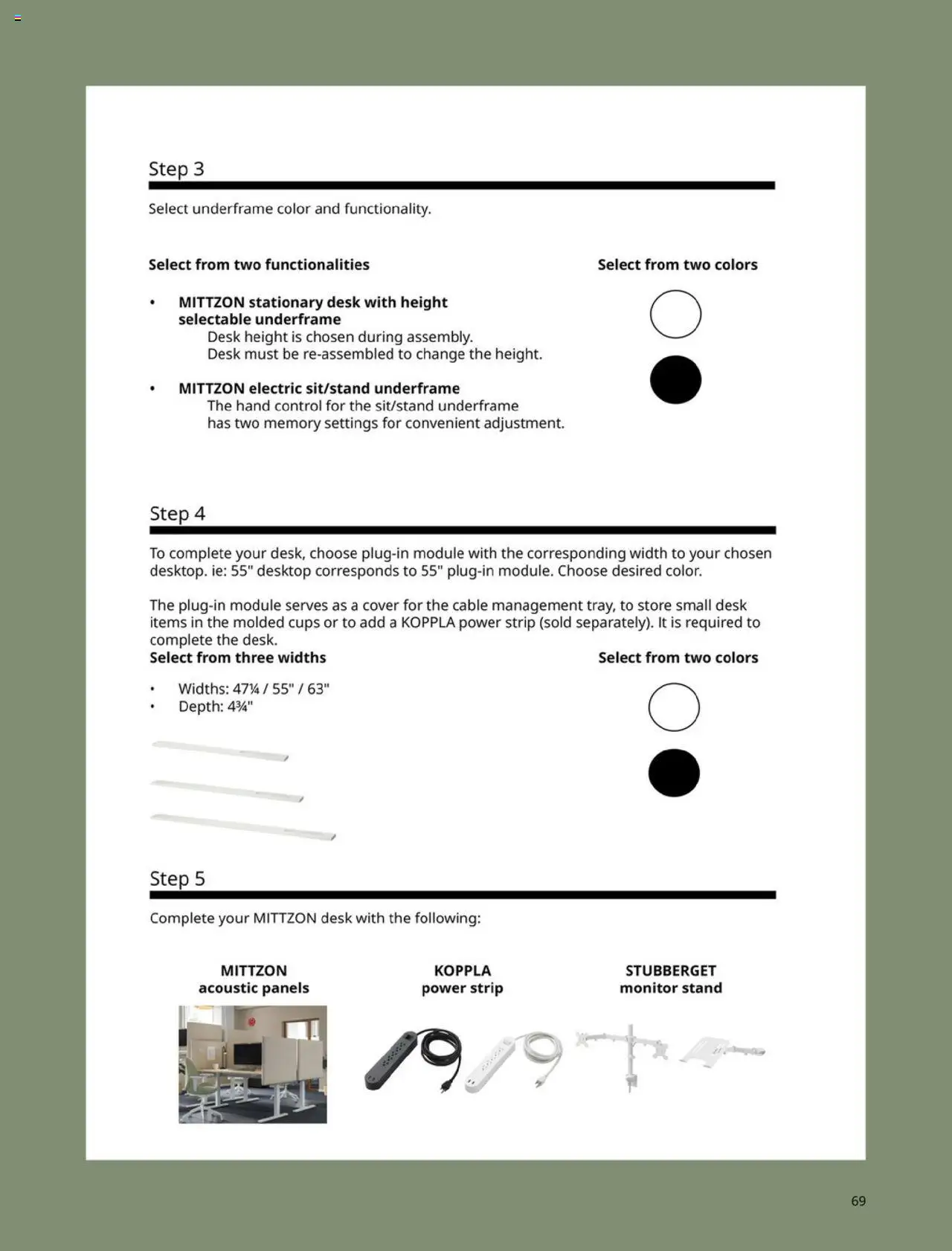 IKEA Office Brochure 2025 - valid from 01.03.2025 | Page: 69 | Products: Desk, Monitor, Cable, Desktop