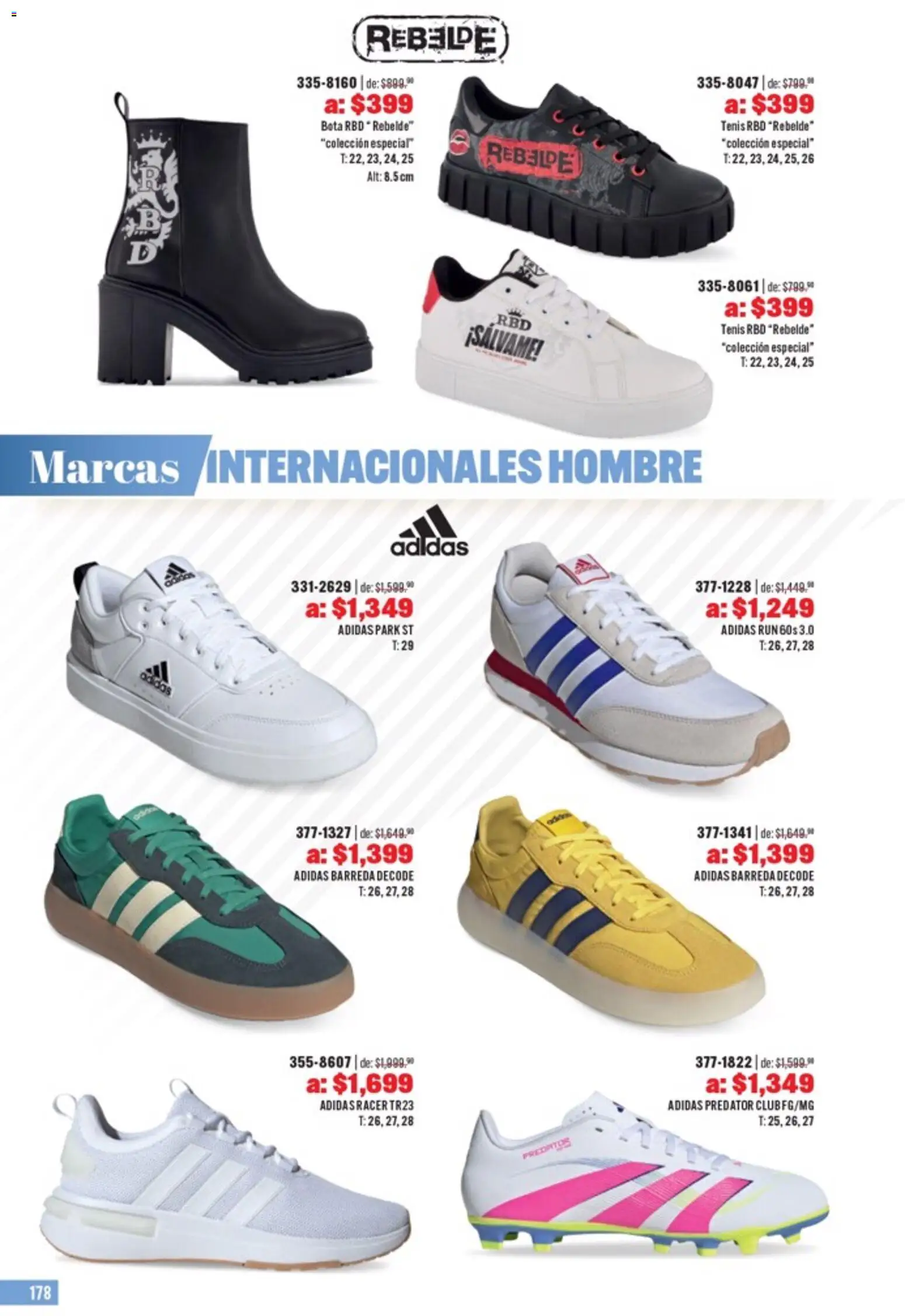 Nuevas ofertas de Andrea válidas en toda la República Mexicana desde el 05.04.2026. ¡Encuentra las mejores ofertas en Andrea catálogo Outlet! | Página: 178 | Productos: Tenis