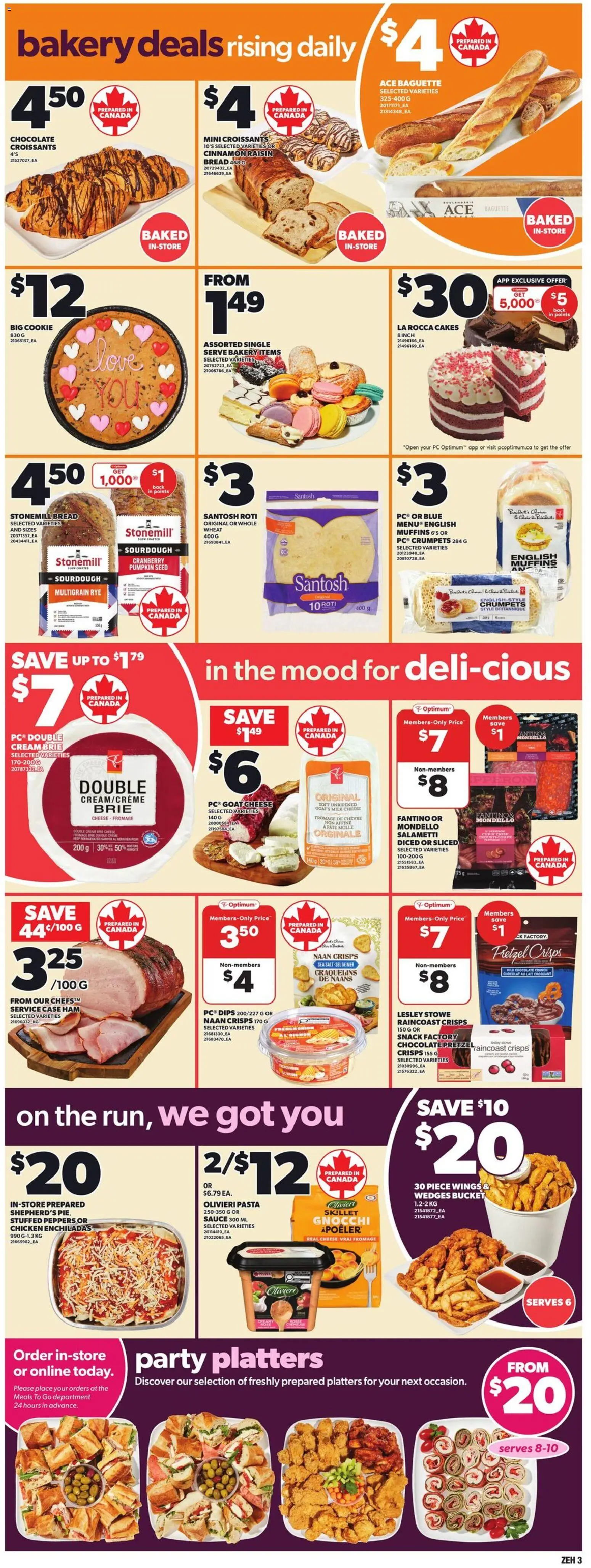 Zehrs flyer valid from 12.02.2026 | Page: 6 | Products: Pasta, Cheese, Bread, Chicken