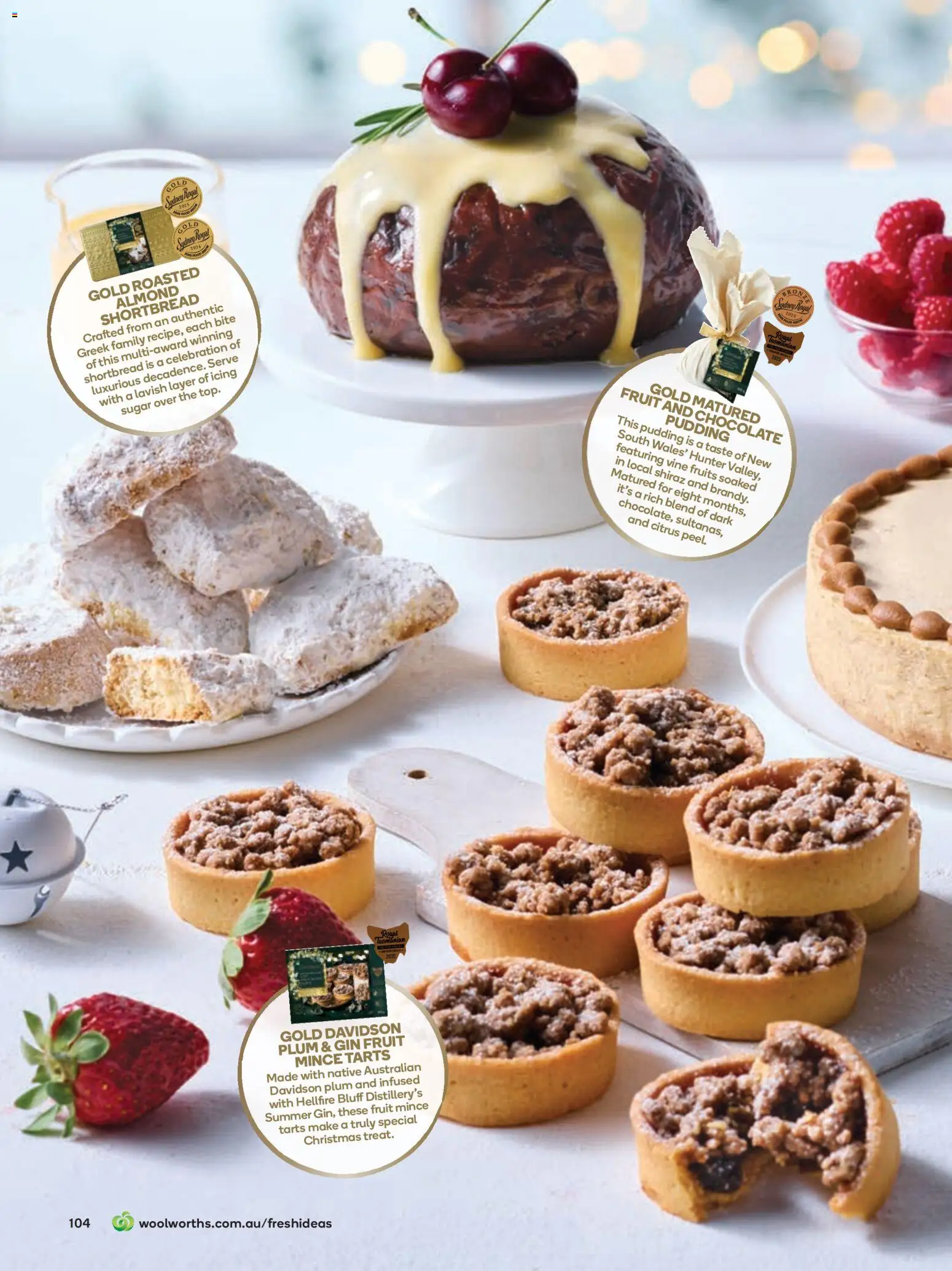 Woolworths catalogue - valid from 01.12.2025 | Page: 104 | Products: Gin, Pudding, Fruits, Sugar