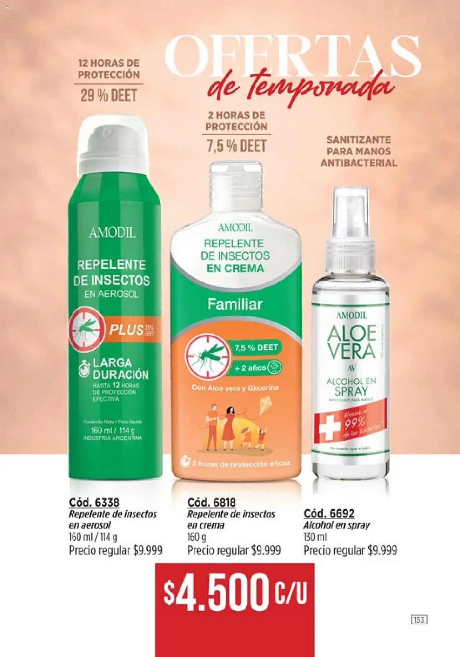 modil - Campaña 7 │ válido desde el 20.03.2026 | Página: 153 | Productos: Repelente, Sanitizante, Crema