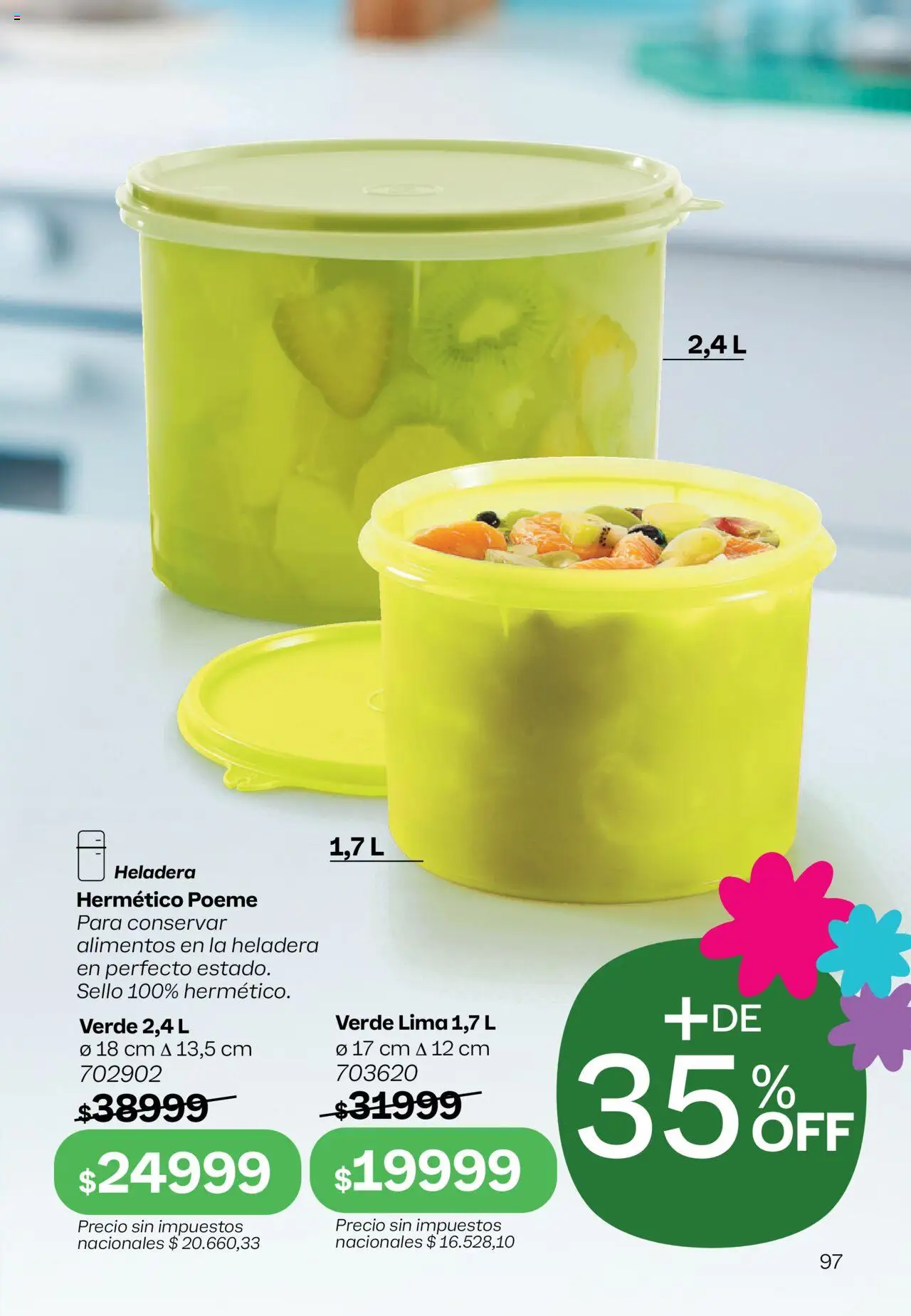 Tupperware - Campaña 16/2025 │ válido desde el 21.09.2025 | Página: 98 | Productos: Lima, Heladera