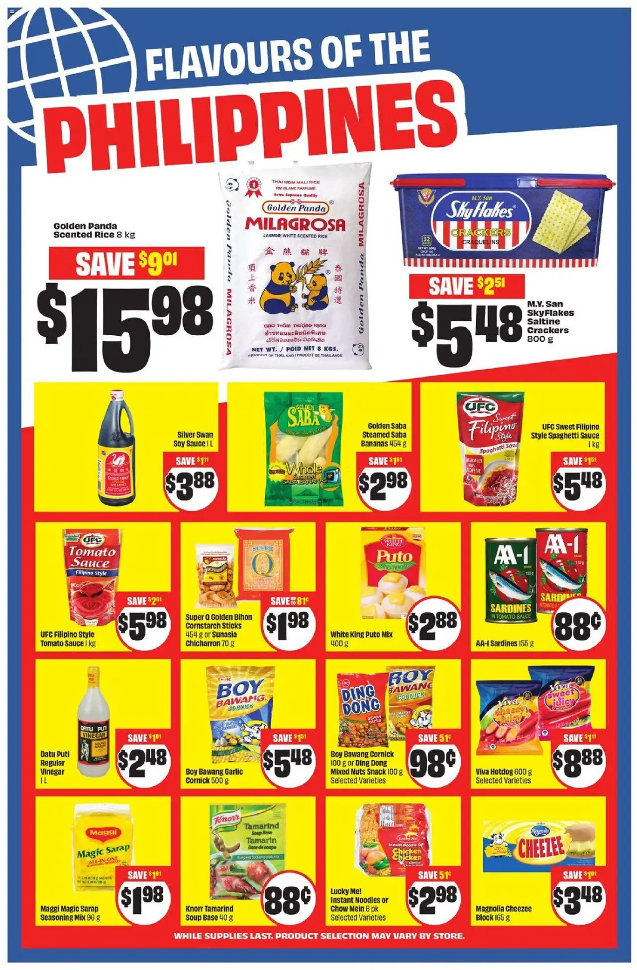 FreshCo flyer valid from 25.09.2025 | Page: 8 | Products: Rice, Noodles, Flakes, Bananas