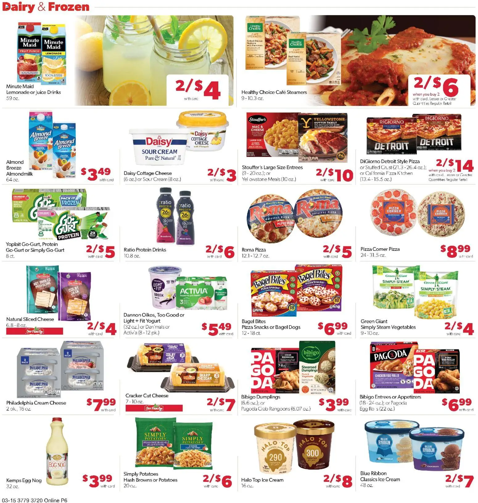 Family Fare Weekly Ad - NE - valid from 15.03.2026 | Page: 11 | Products: Pizza, Sour cream, Cottage cheese, Ice cream