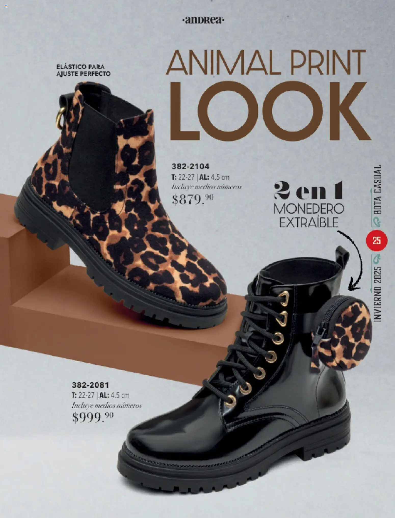 Nuevas ofertas de Andrea válidas en toda la República Mexicana desde el 26.11.2025. ¡Encuentra las mejores ofertas en Andrea catálogo Invierno! | Página: 25 | Productos: Monedero