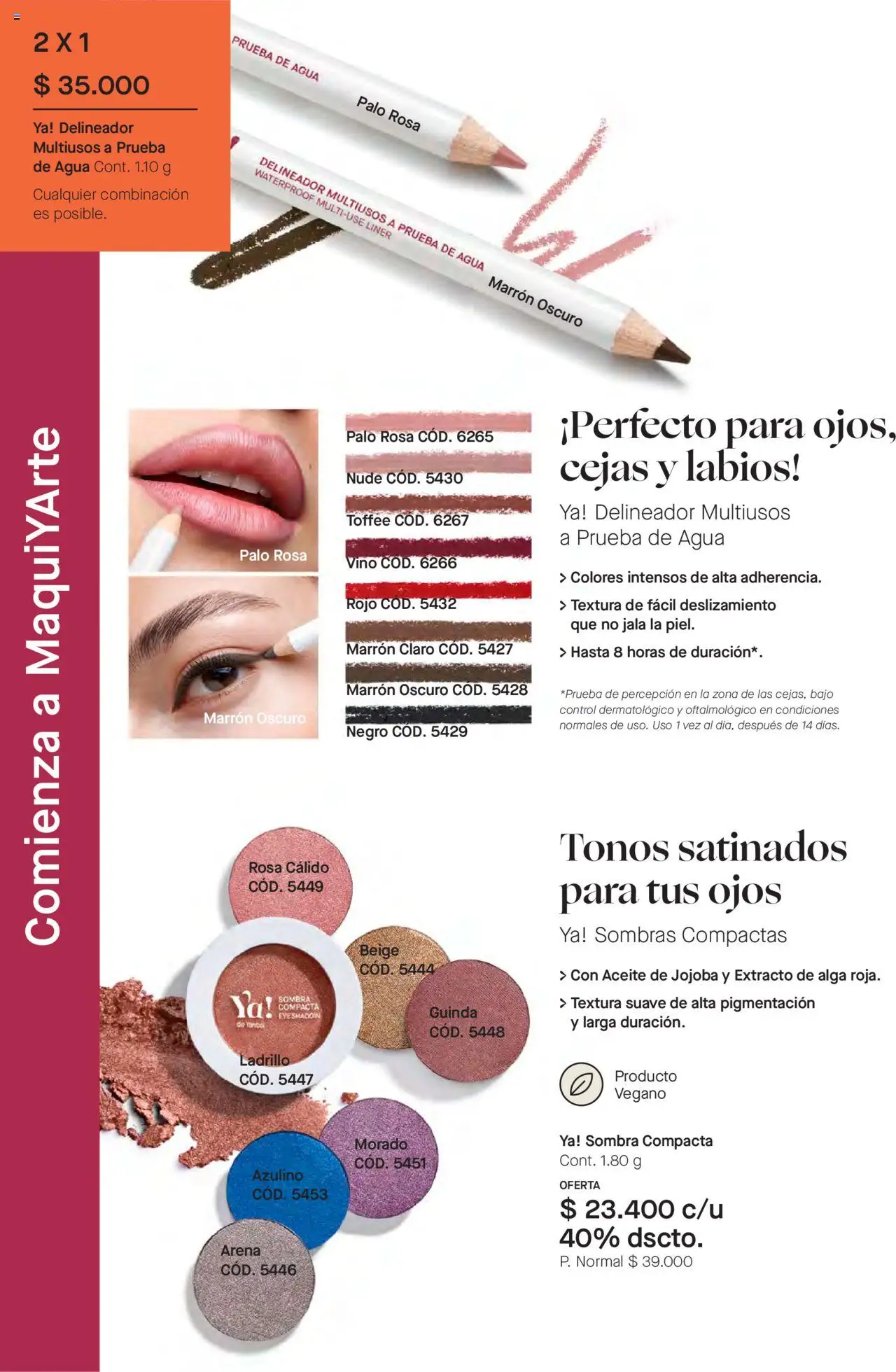 Yanbal revista - valida desde el 11.10.2025 | Página: 74 | Productos: Agua, Ladrillo, Sombra, Vino