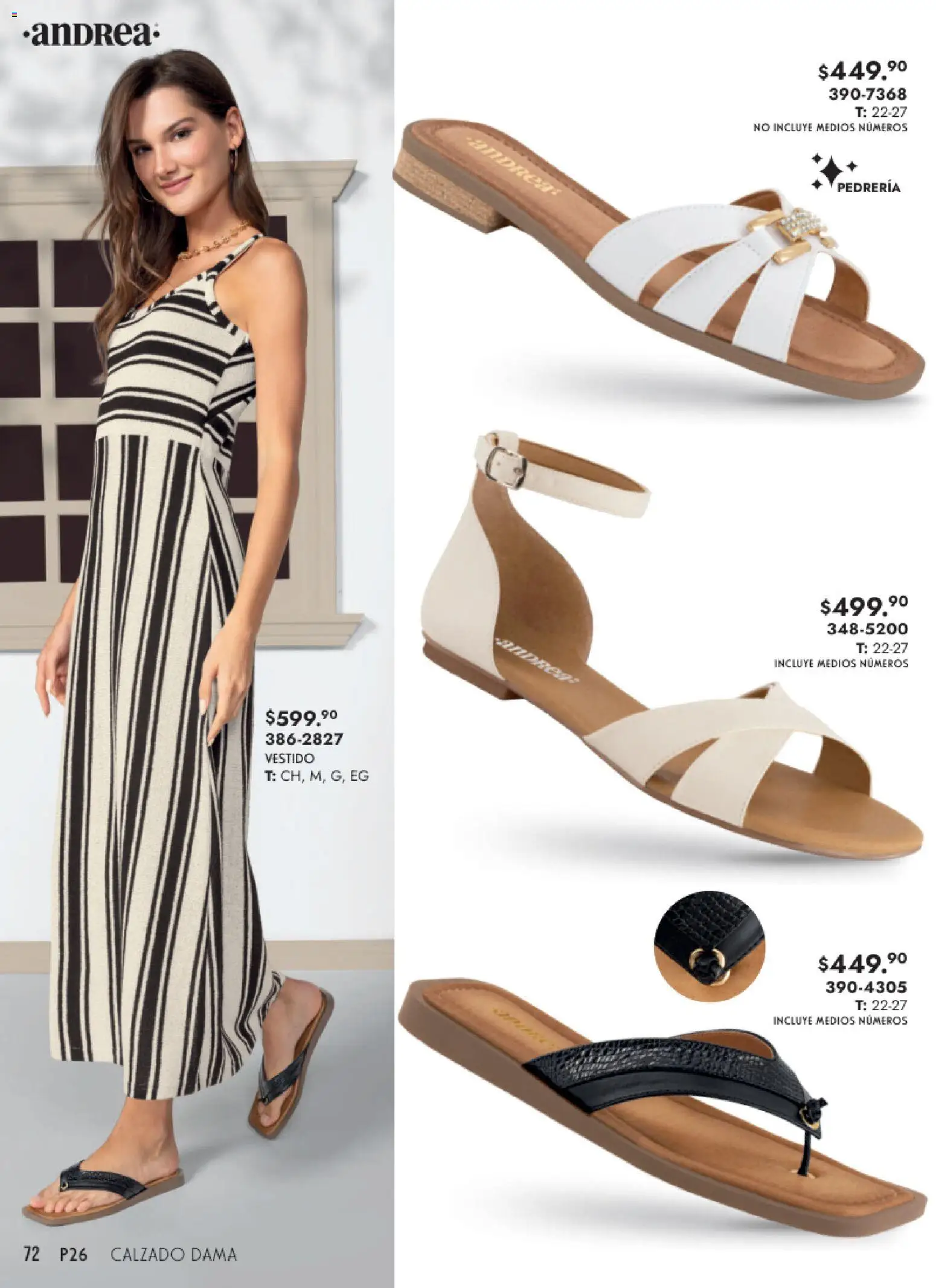 Nuevas ofertas de Andrea válidas en toda la República Mexicana desde el 25.01.2026. ¡Encuentra las mejores ofertas en Andrea catálogo Calzado Dama! | Página: 72 | Productos: Vestido