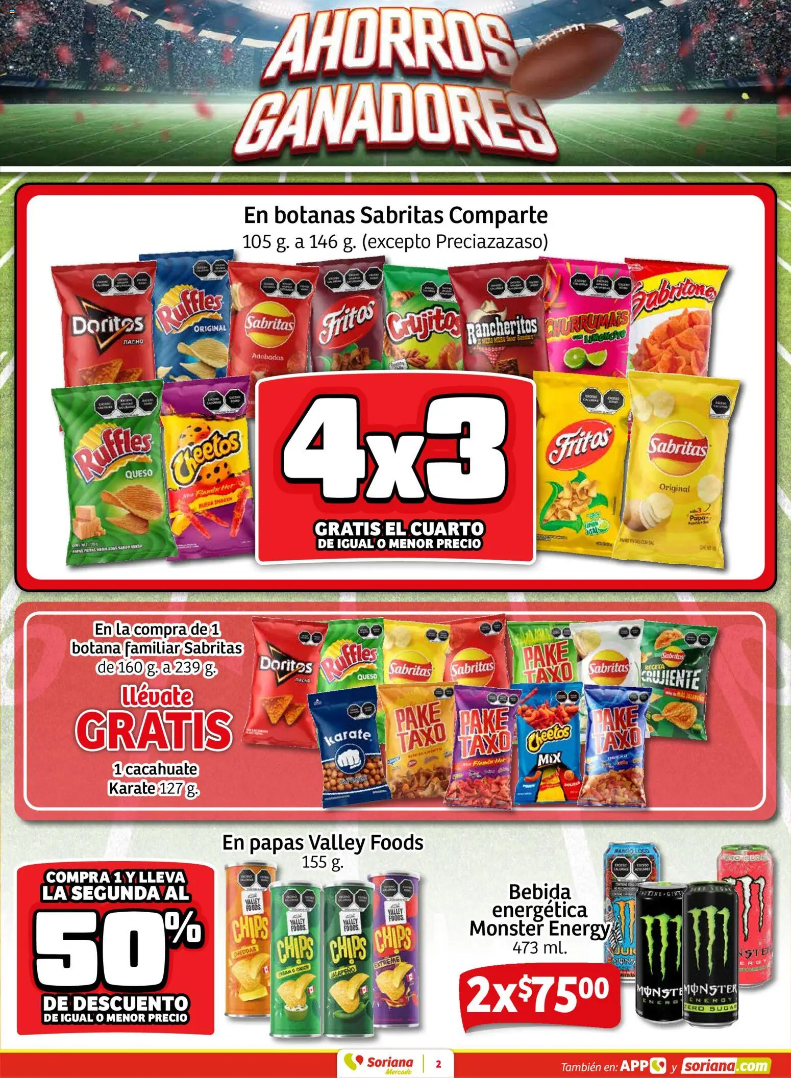 Nuevas ofertas de Soriana válidas en toda la República Mexicana desde el 05.02.2026. ¡Encuentra las mejores ofertas en Soriana - Fin de Semana Mercado: Nuevo León! | Página: 2