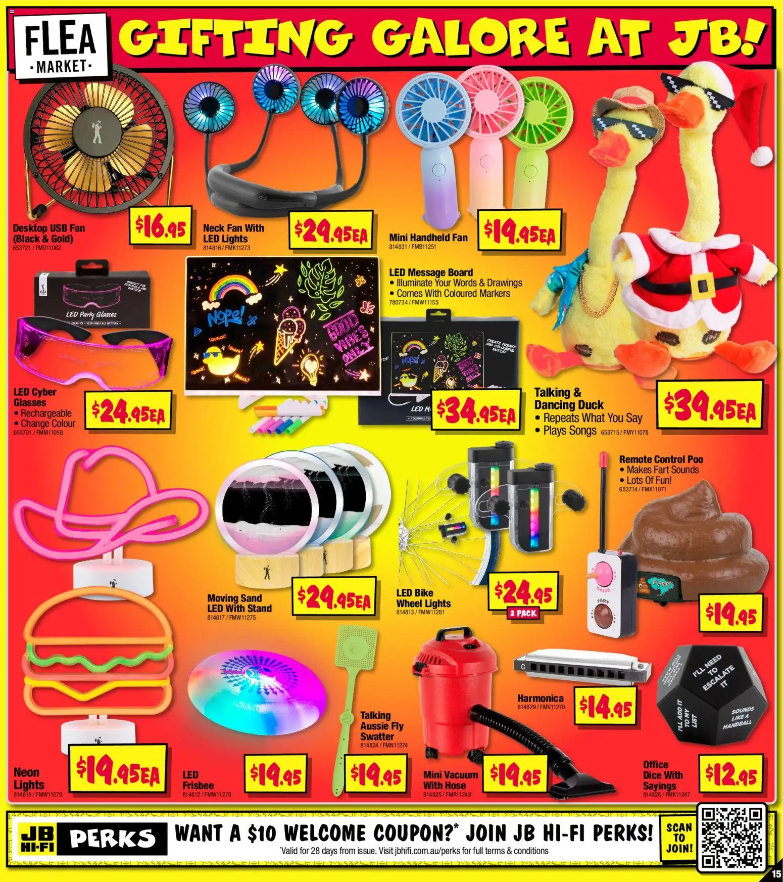 JB Hi-Fi catalogue - valid from 23.10.2025 | Page: 15 | Products: Duck, Glasses, Remote control, Fan