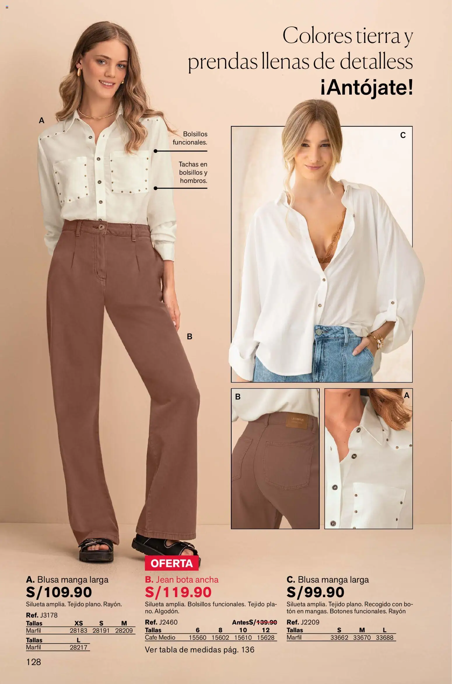 Catálogo Leonisa válido desde 05.12.2025 | Página: 128 | Productos: Café, Blusa