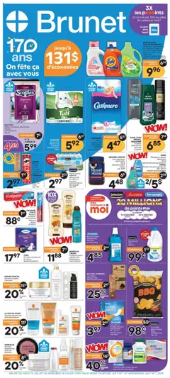 Preview of Brunet weekly flyer / circulaire from shop Brunet valid from 10.07.2025