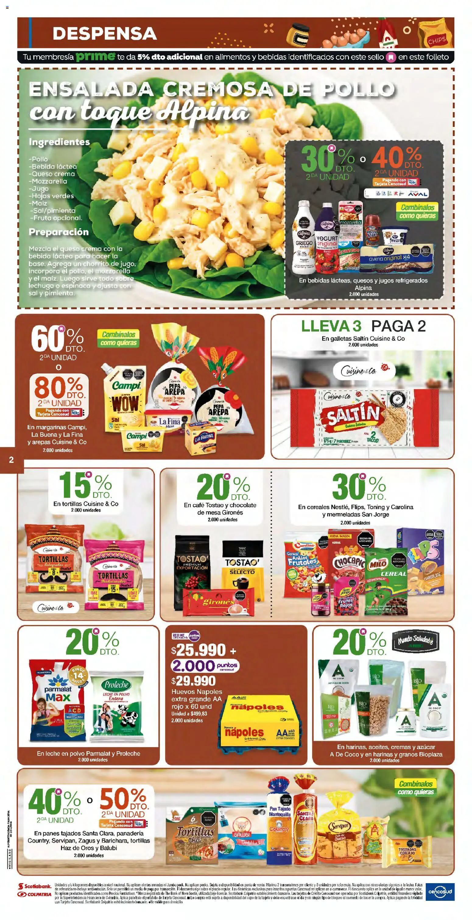 Jumbo revista - valida desde el 12.12.2025 | Página: 2 | Productos: Ensalada, Maiz, Mesa, Pan