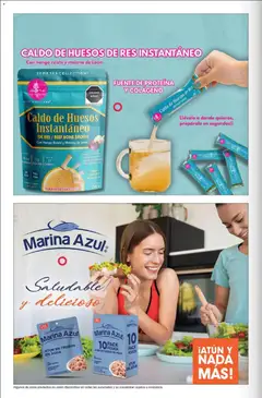 Vista previa de Marina Azul ATÚN EN TROZOS EN AGUA, Atún en trozos en agua, libre de soya, fuente natural de omega 3, nuevo folleto de la tienda, válido en México a partir del 01.01.2026 | Página: 92