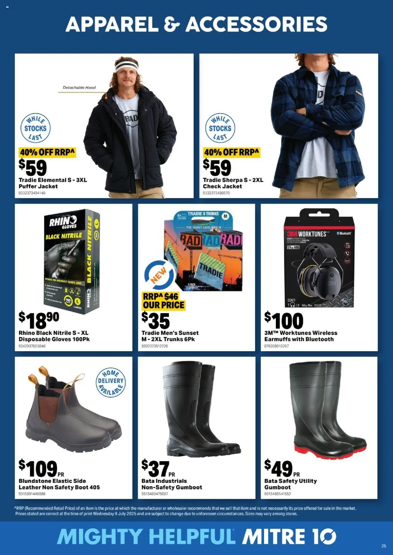 Mitre 10 catalogue - valid from 13.08.2025 | Page: 25 | Products: Jacket, Accessories, Trunks, Gloves