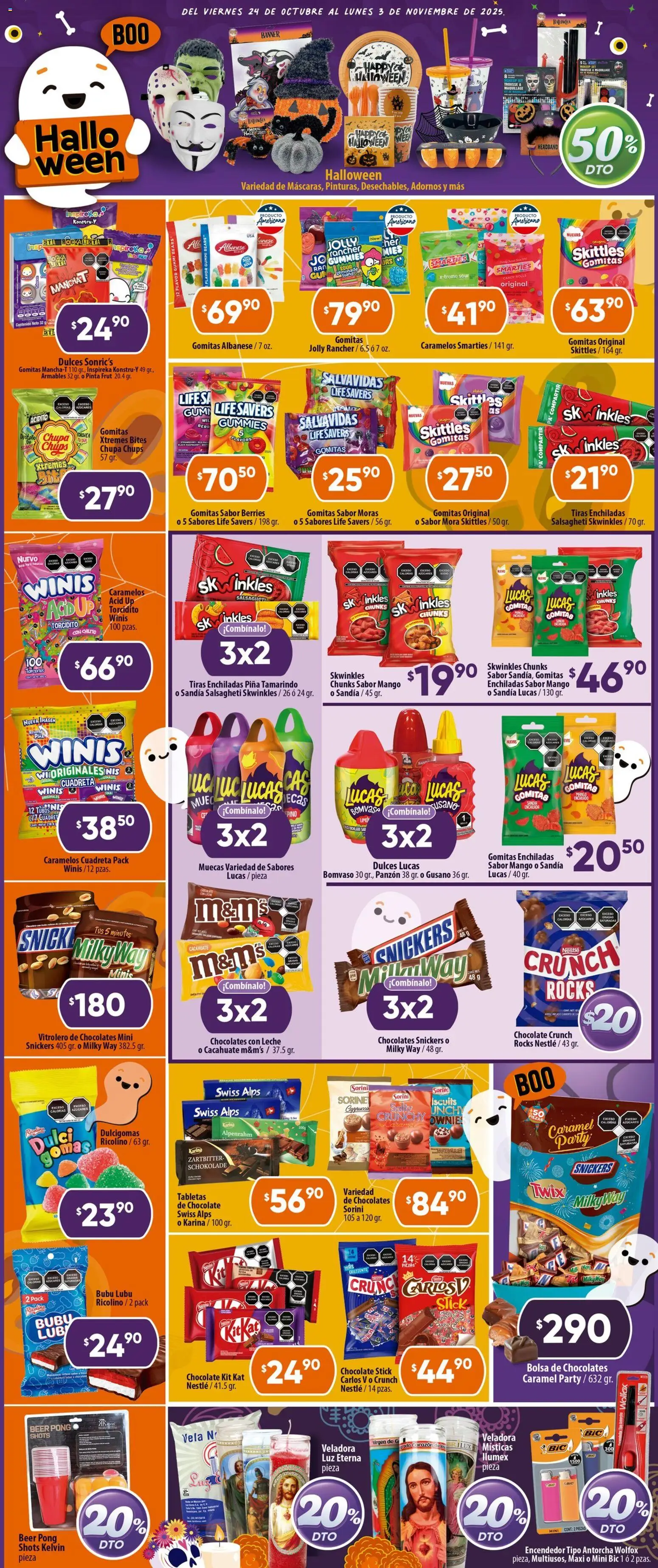 Nuevas ofertas de Calimax válidas en toda la República Mexicana desde el 24.10.2025. ¡Encuentra las mejores ofertas en Calimax - Folleto Mexicali! | Página: 4 | Productos: Sandía, Cacahuate, Mango, Encendedor