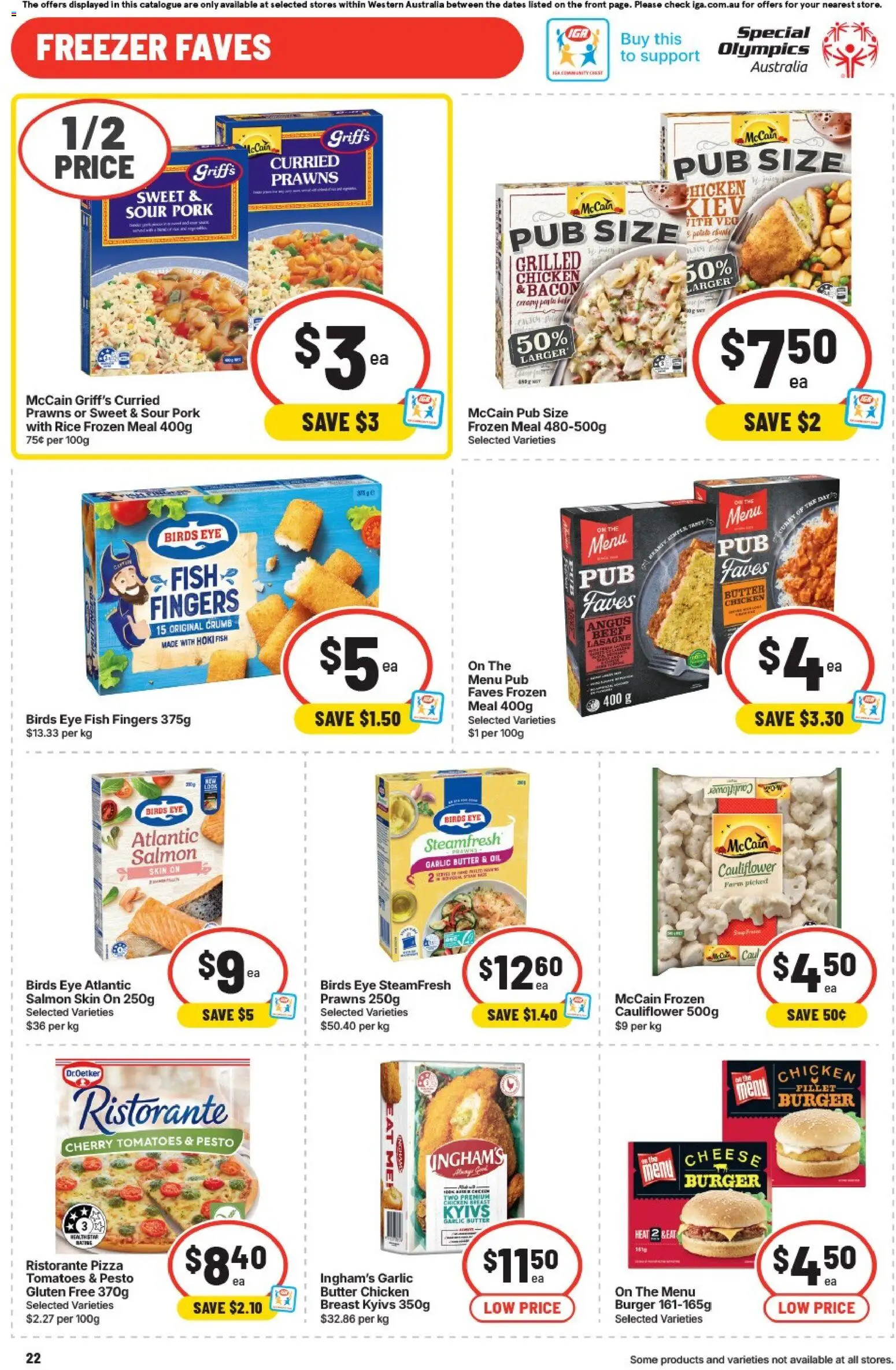 IGA catalogue - valid from 29.04.2026 | Page: 22 | Products: Butter, Oil, Pork, Freezer